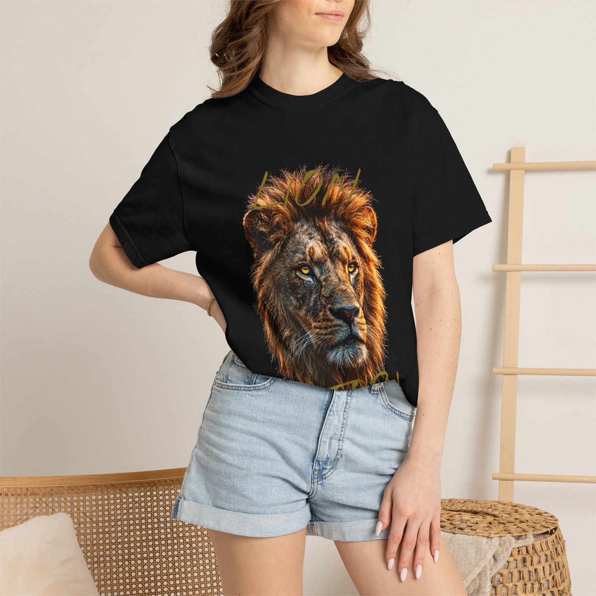 "Lion Victory" Graphic Tee, Bold Wildlife Shirt for Men & Women/ wild life lover gift
