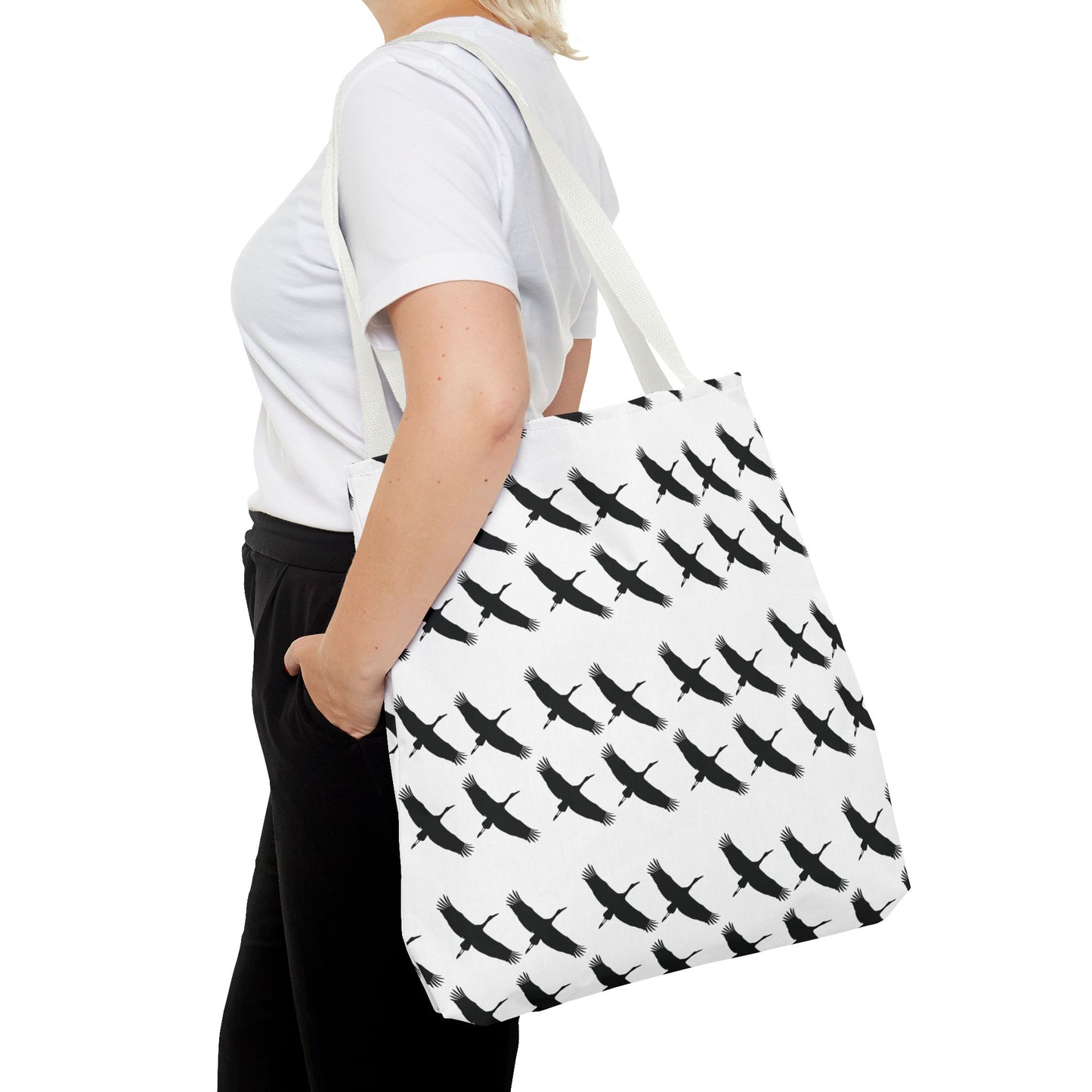 Les Cygognes Tote Bag, Swan Tote Bag, Bird Lover Gift, Eco-Friendly Bag, Shopping Bag, Reusable Grocery Bag