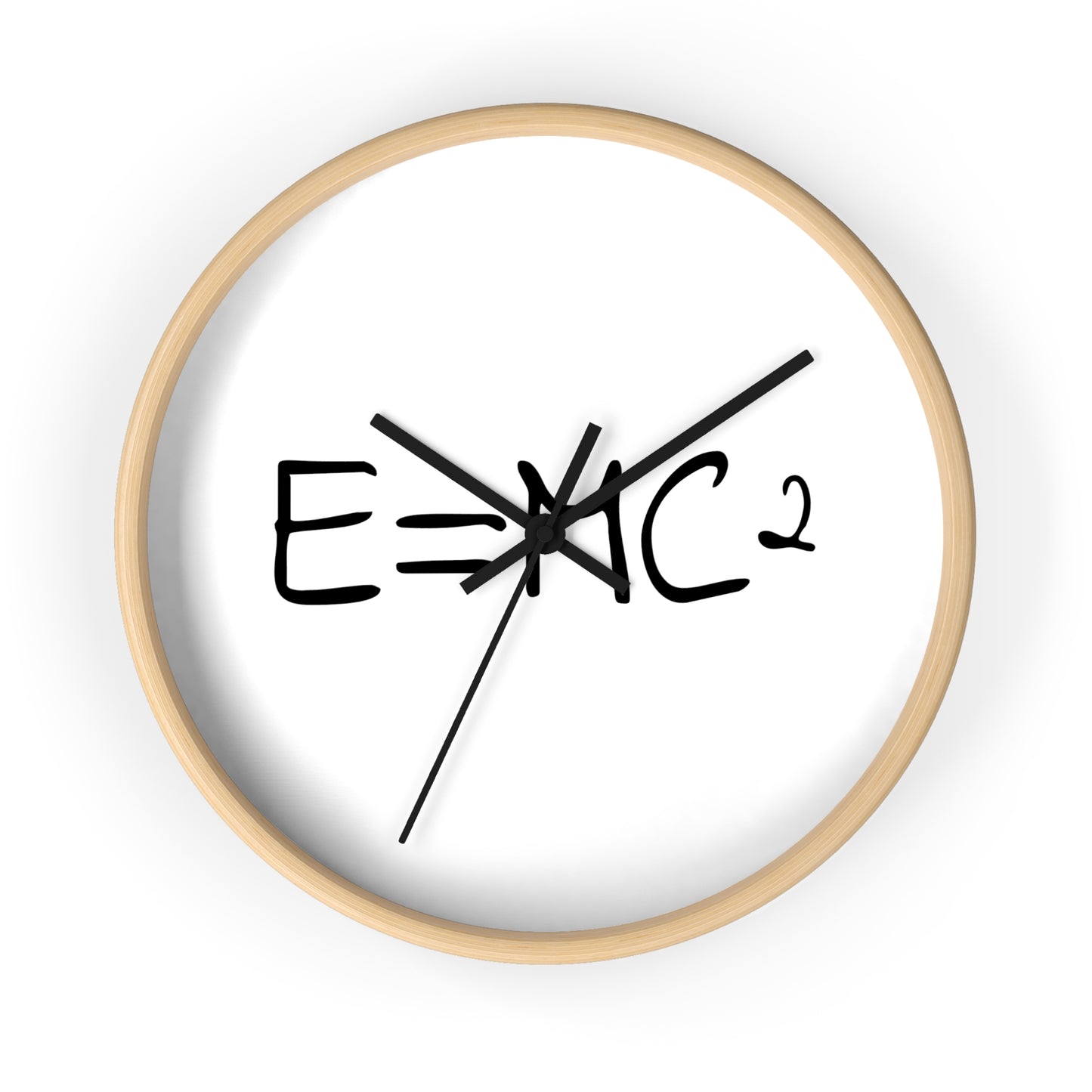 Reloj de pared personalizable E=MC2