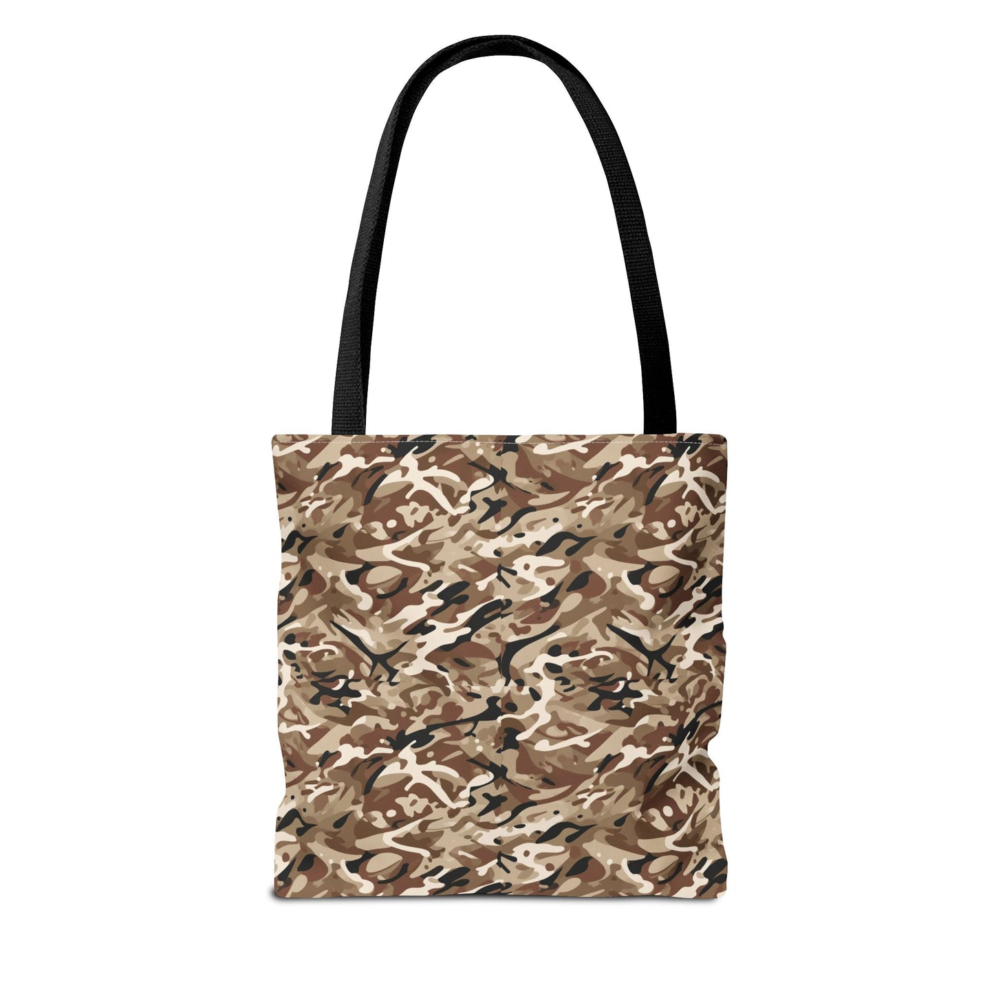 Desert Camo Tote Bag — All-Over Print Canvas Shopping & Everyday Carry