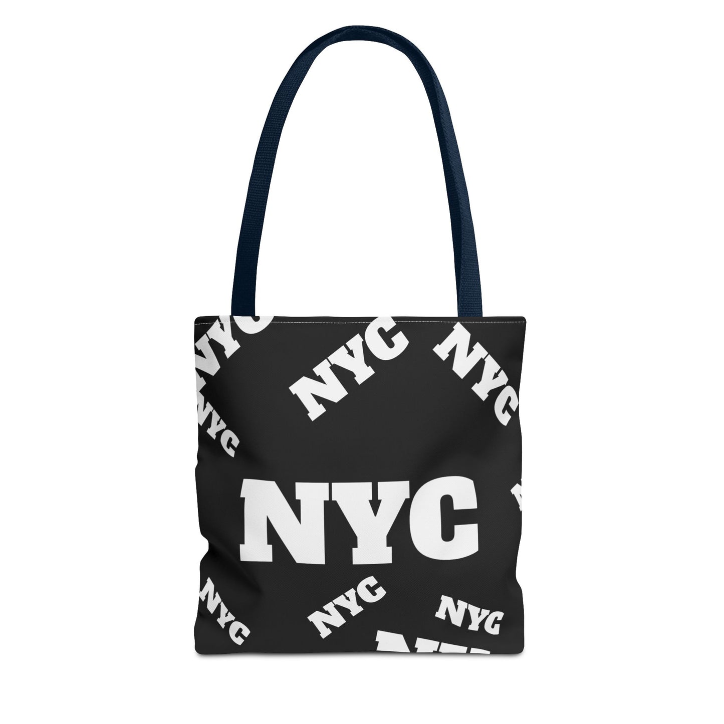 NYC Repeat Logo Tote Bag — Black City Graphic Tote