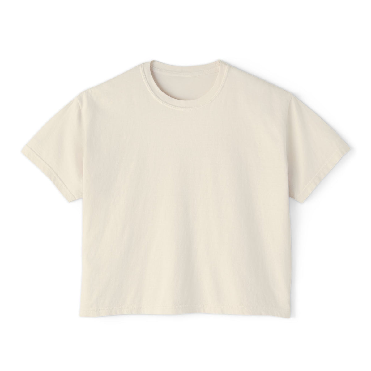 Women's Boxy Tee with Floral Skull Design