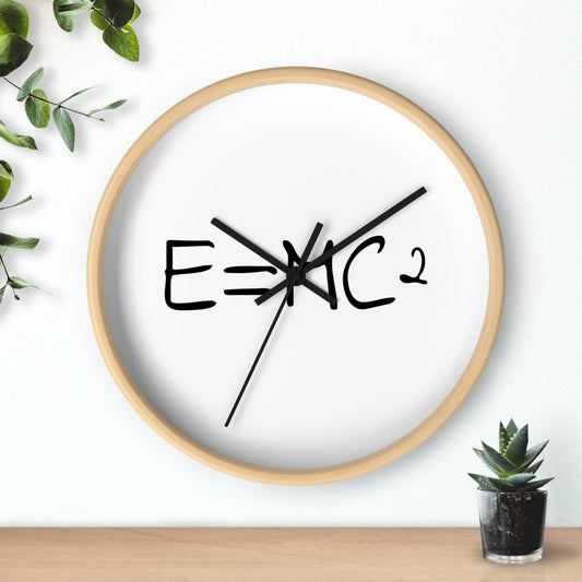 Horloge murale personnalisable " E=MC2" une toto