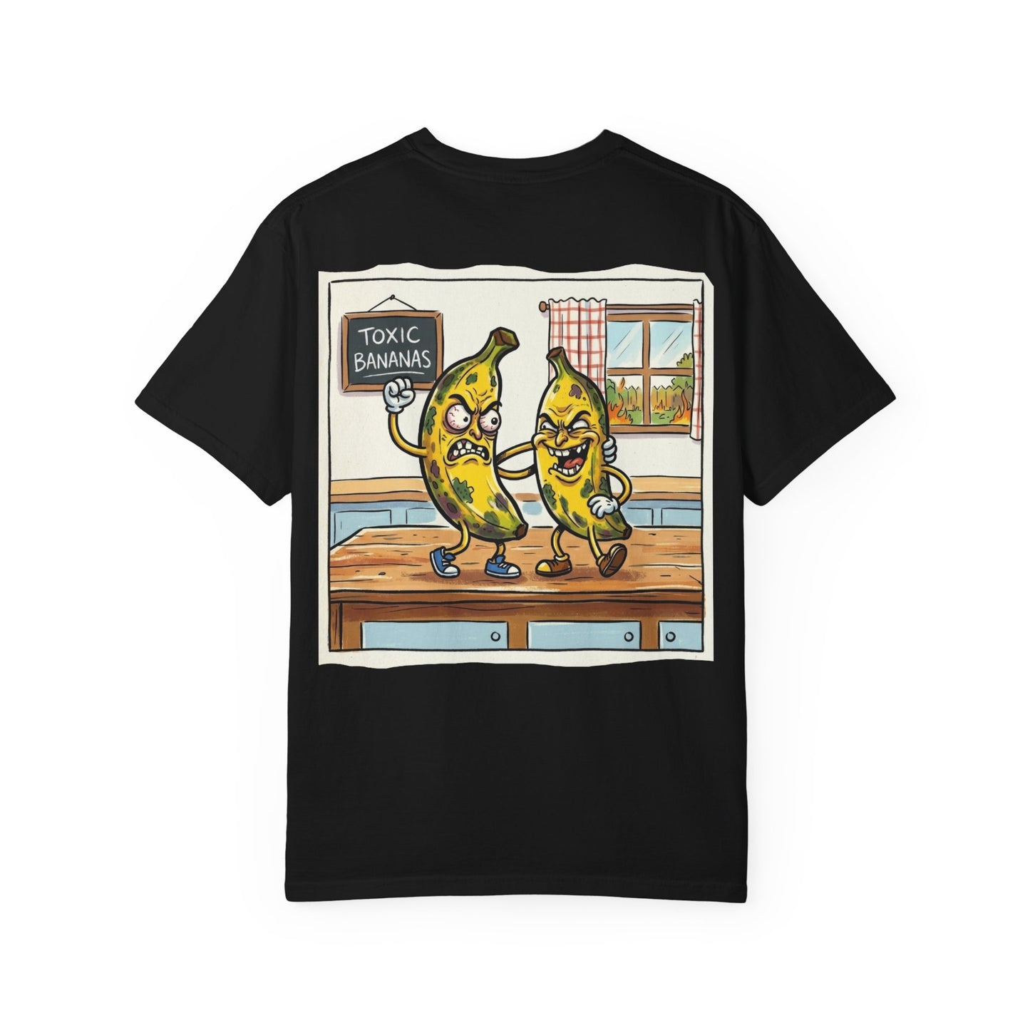 T-Shirt — "Toxic Bananas" Funny Graphic Tee (Retro Cartoon Bananas)
