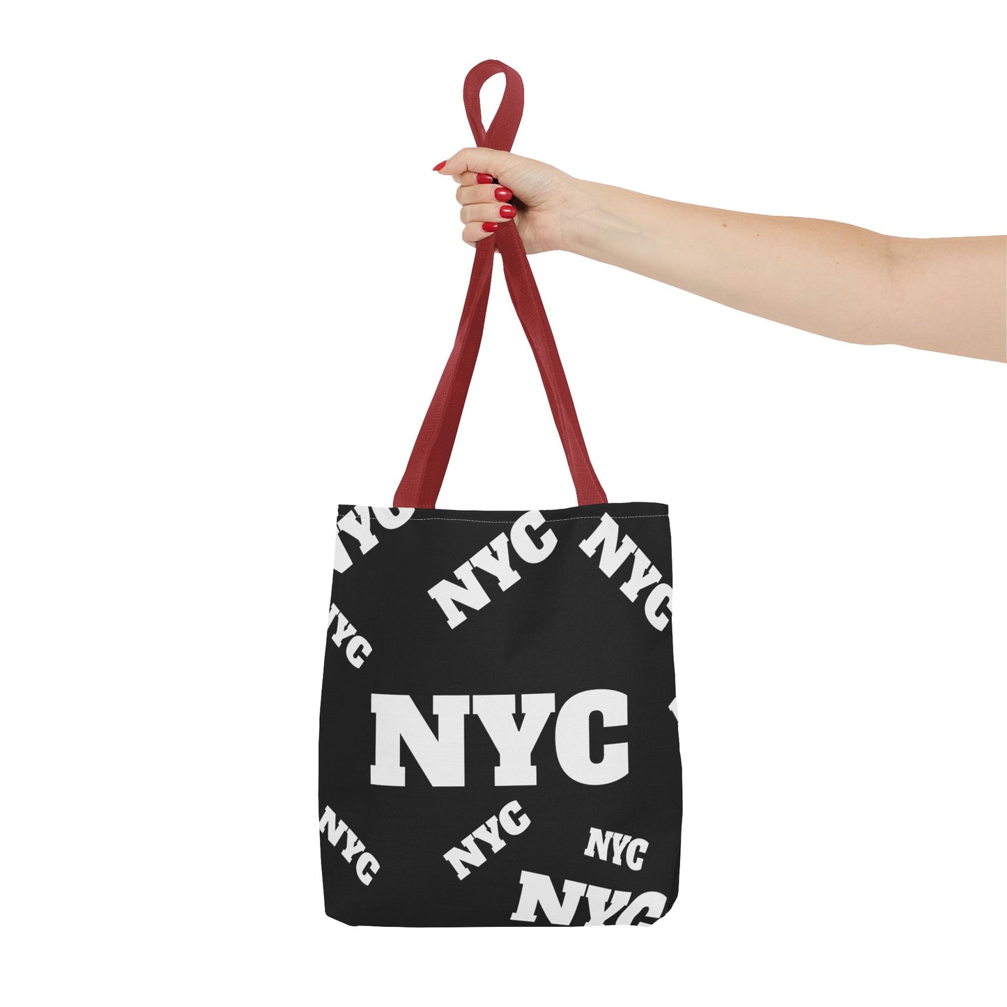 NYC Repeat Logo Tote Bag — Black City Graphic Tote