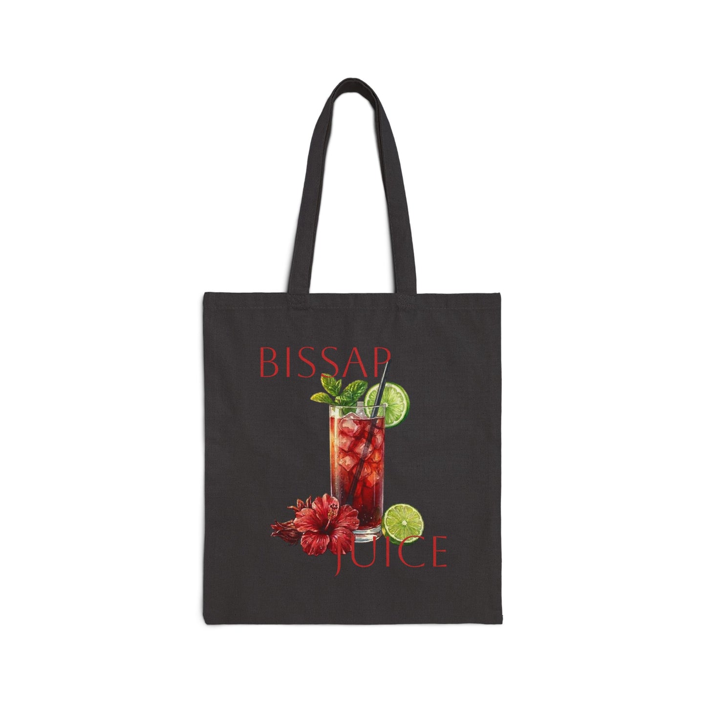 Bissap Juice Tote Bag — Hibiscus Drink Canvas Grocery Tote