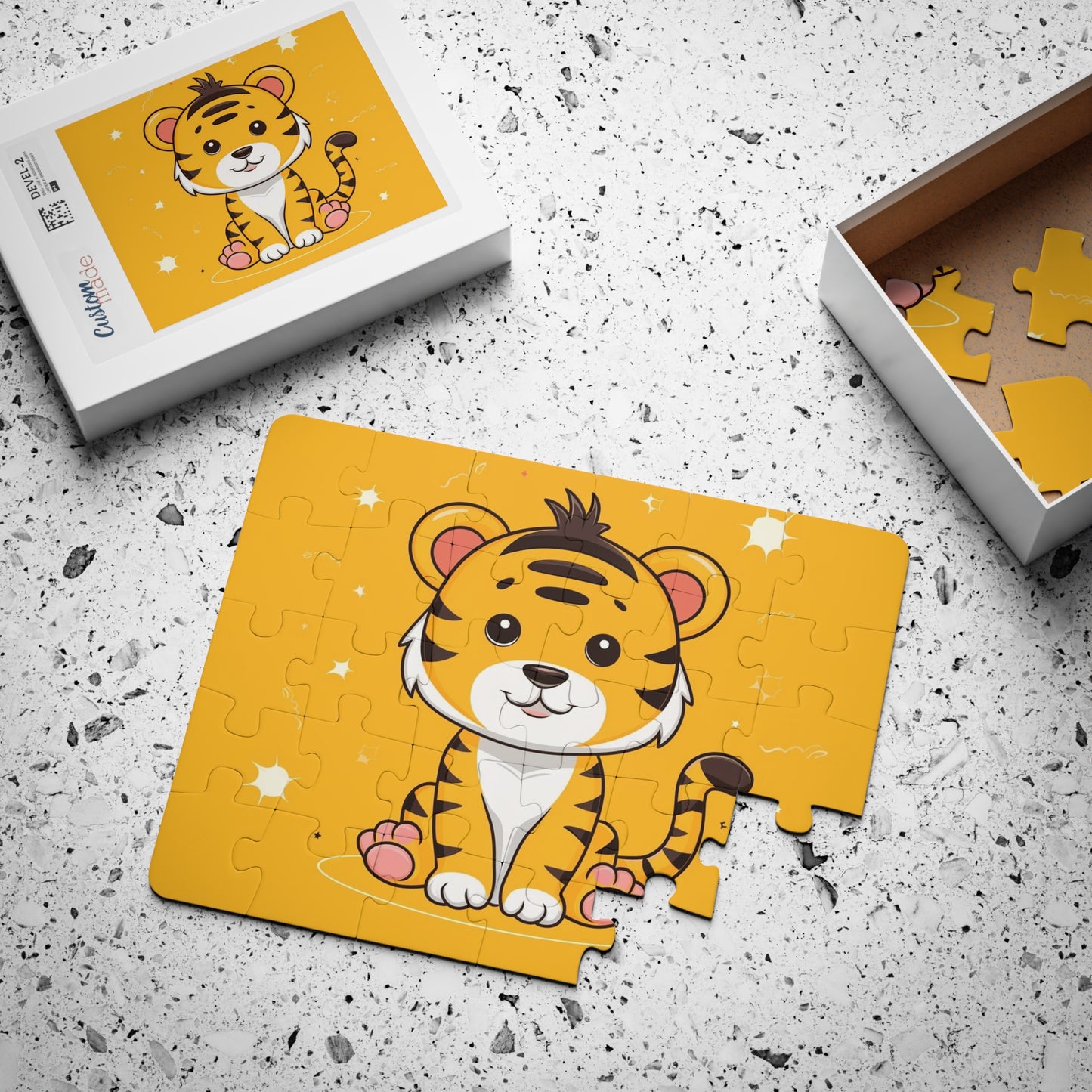 Cute Baby Tiger 30-Piece Kids Puzzle – Toddler Animal Jigsaw Toy
