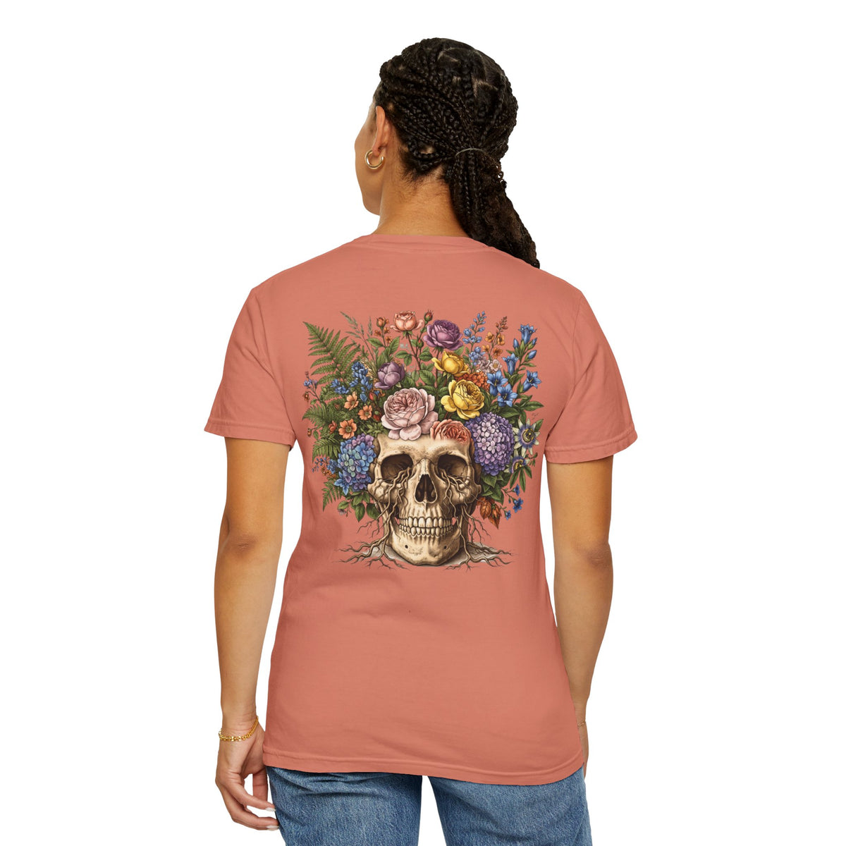 Vintage Botanical tattoo style Graphic Tee