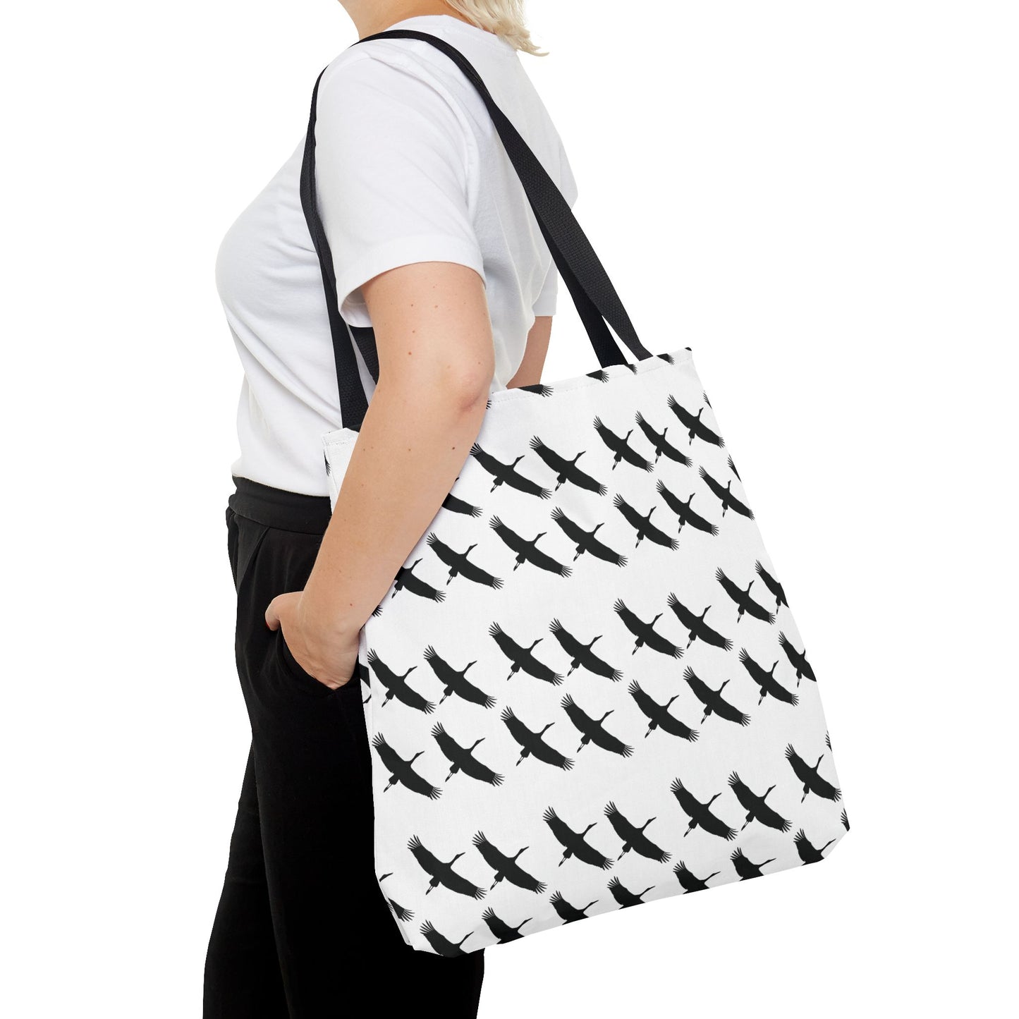 Les Cygognes Tote Bag, Swan Tote Bag, Bird Lover Gift, Eco-Friendly Bag, Shopping Bag, Reusable Grocery Bag