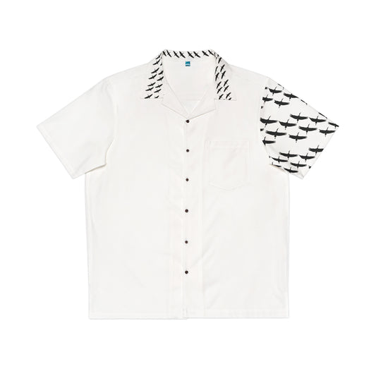 Chemise Hawaïenne cygogne