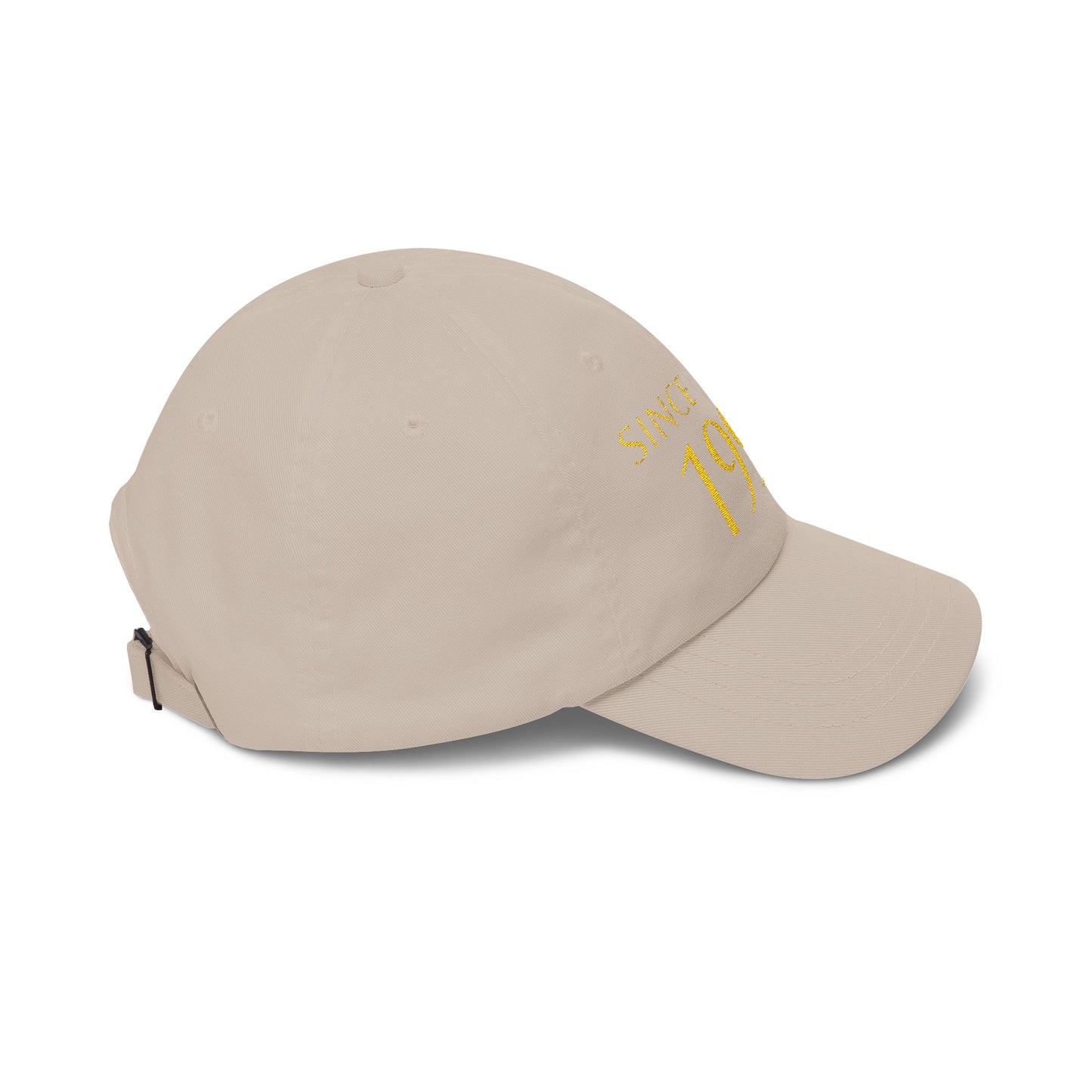 Personnalized Birth year Cap for gift  — Embroidered Gold Birthday cap