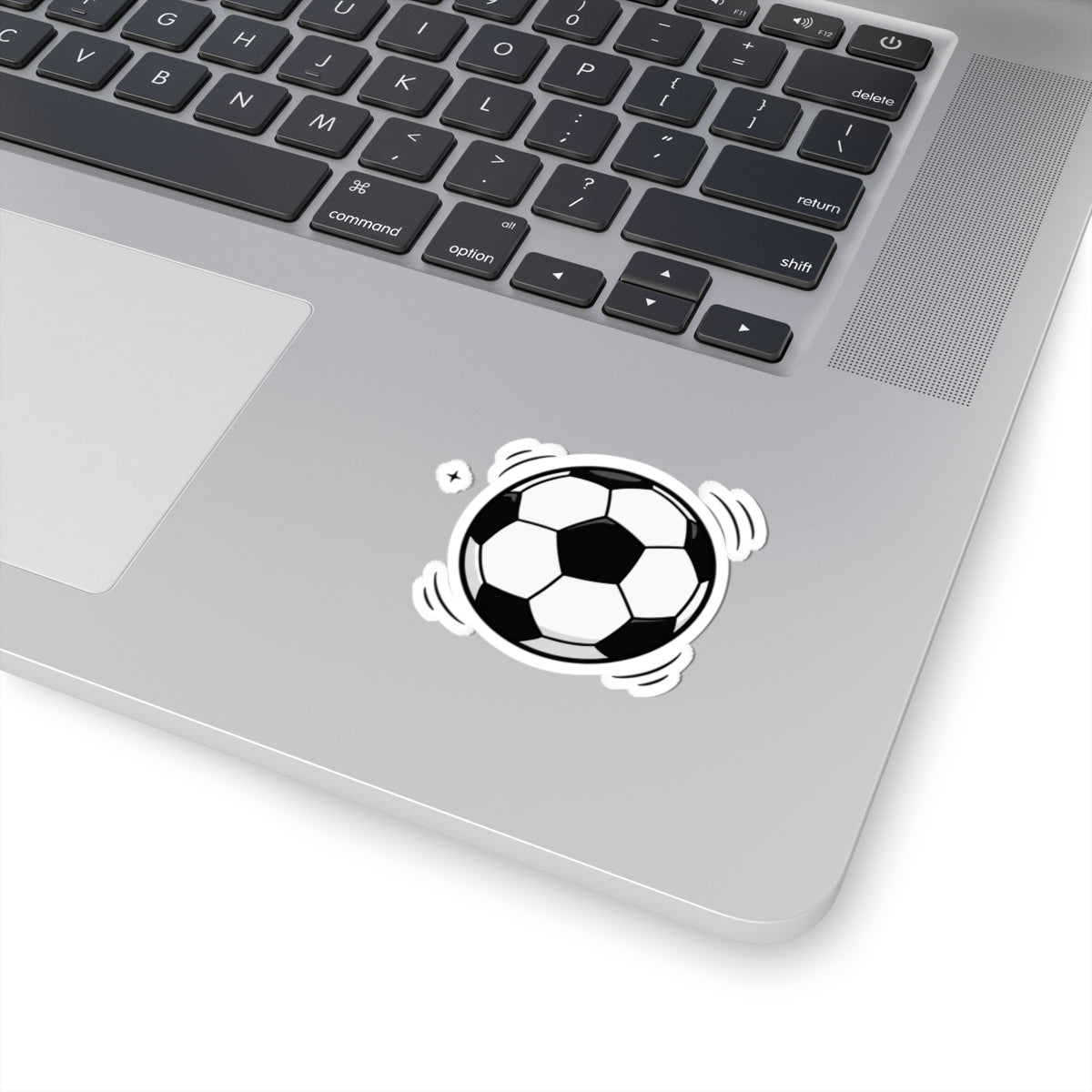 Soccer Ball Kiss-Cut Sticker — Mini Sports Decal for Laptops, Water Bottles & Gear