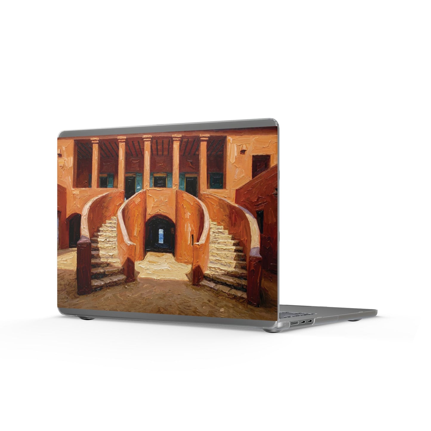 Painting Matte MacBook Case | Architectural Staircase Art