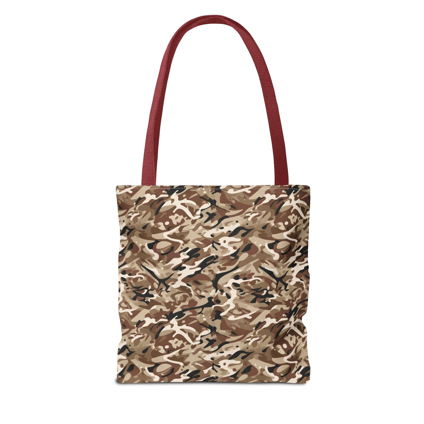 Desert Camo Tote Bag — All-Over Print Canvas Shopping & Everyday Carry