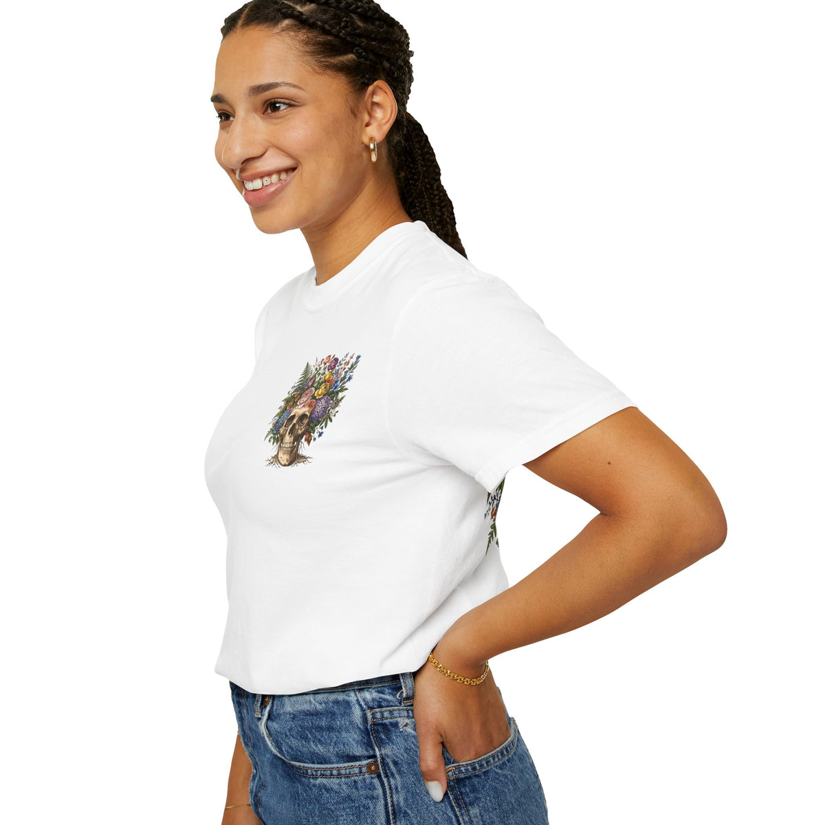 Vintage Botanical tattoo style Graphic Tee