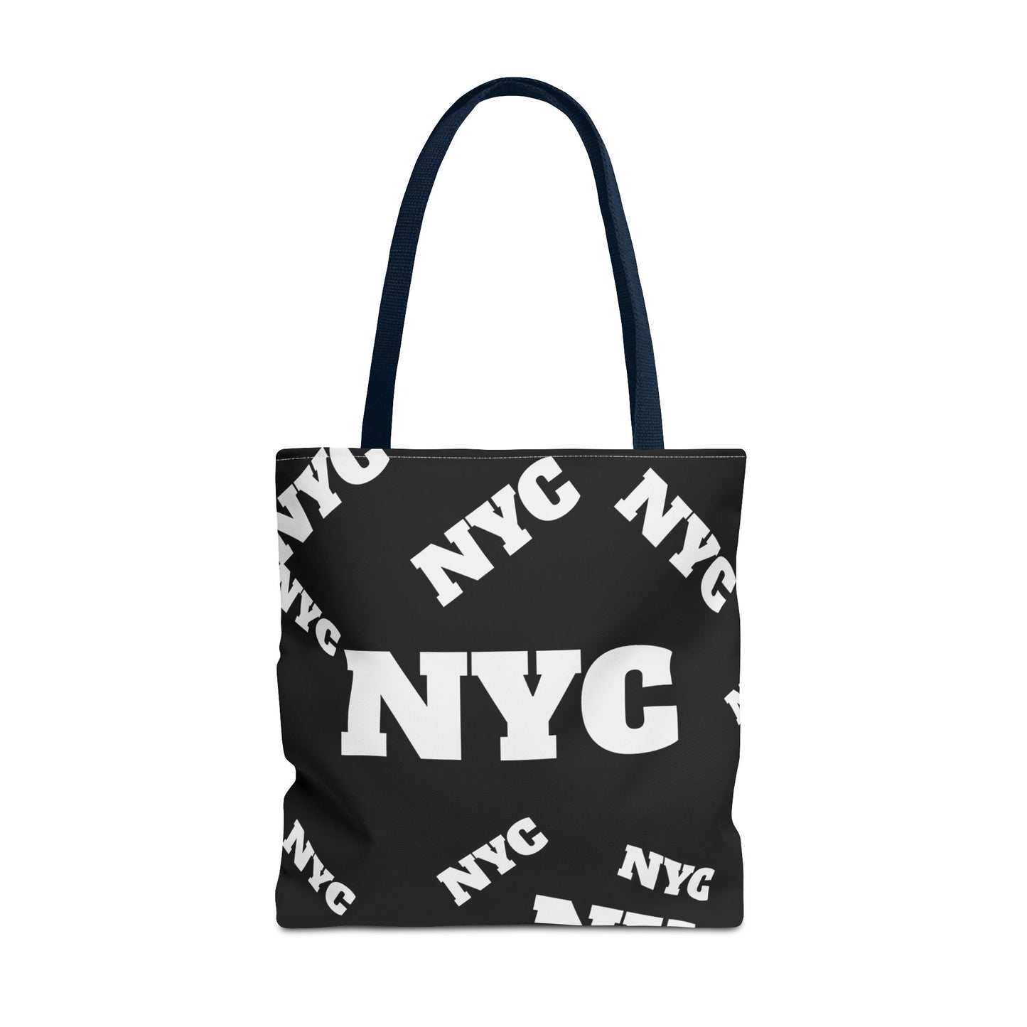NYC Repeat Logo Tote Bag — Black City Graphic Tote