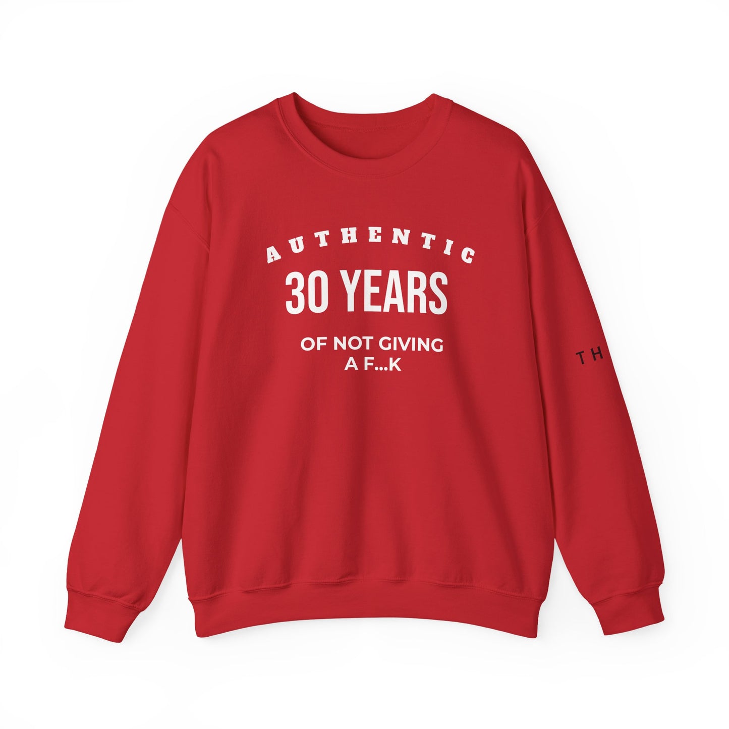 Crewneck Sweatshirt — Minimal White Logo Sleeve Crewneck