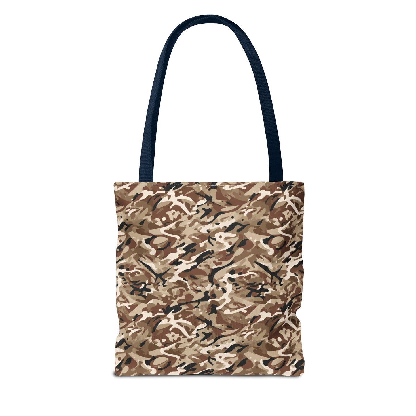 Desert Camo Tote Bag — All-Over Print Canvas Shopping & Everyday Carry
