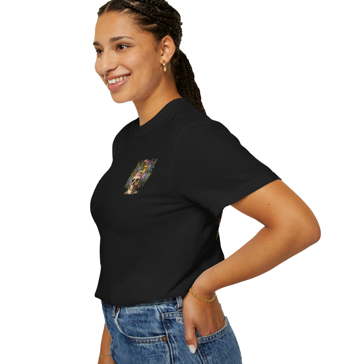 Vintage Botanical tattoo style Graphic Tee