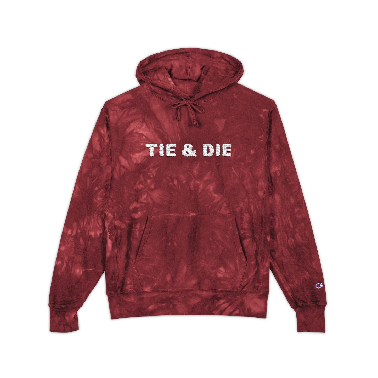 Tie & Die Embroidered Tie‑Dye Hoodie