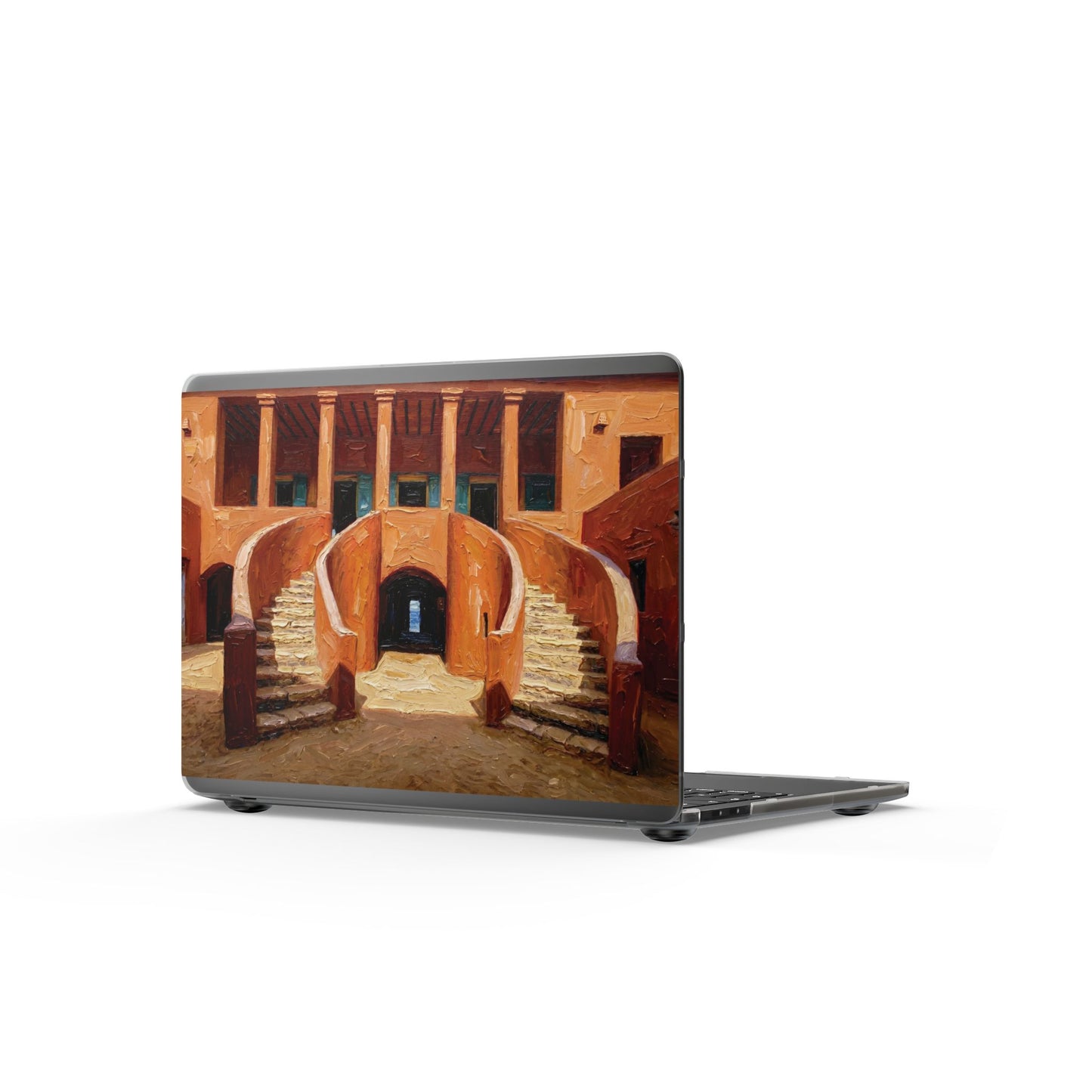 Painting Matte MacBook Case | Architectural Staircase Art