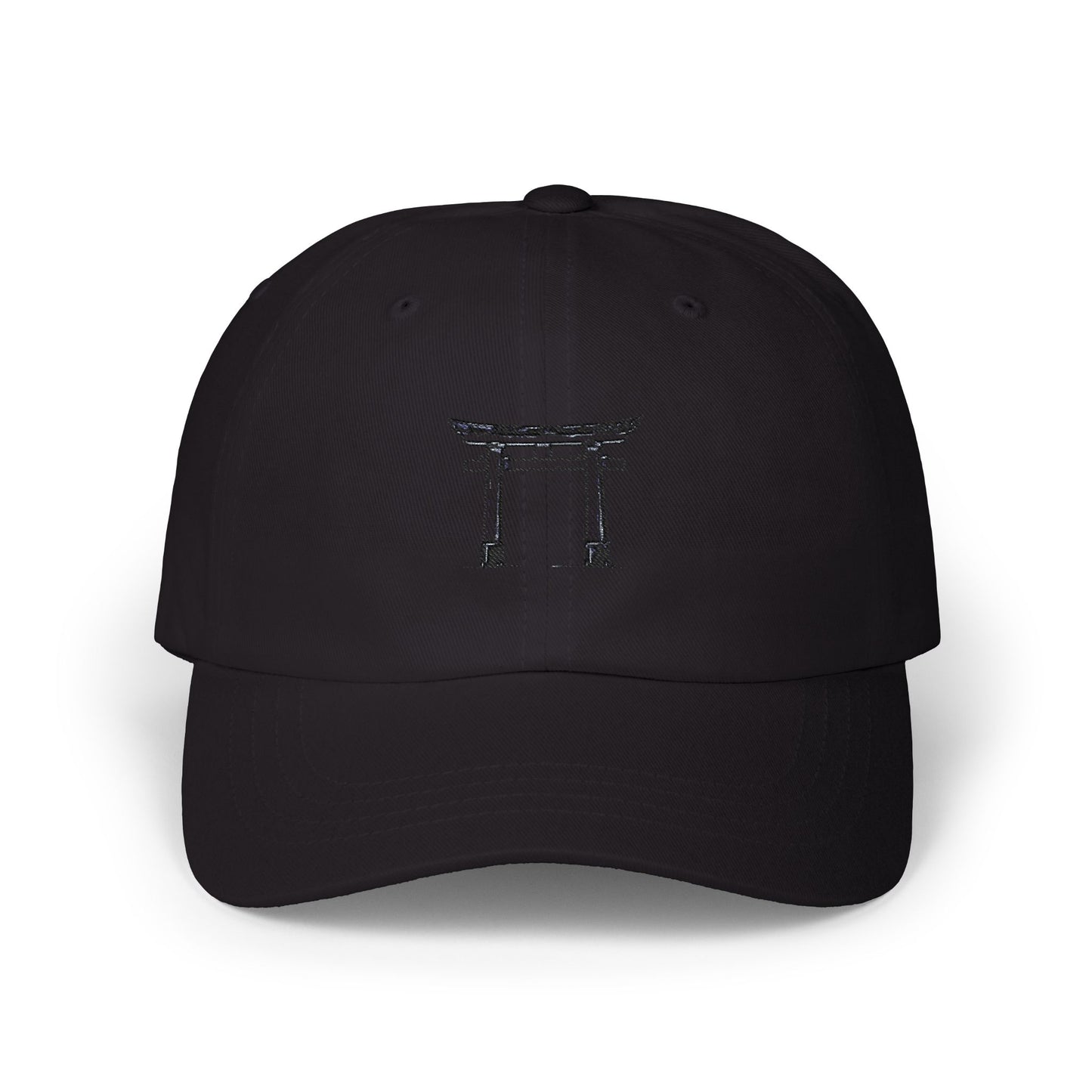 Torii Gate Dad Cap — Minimal Japanese Shrine Embroidered Baseball Hat