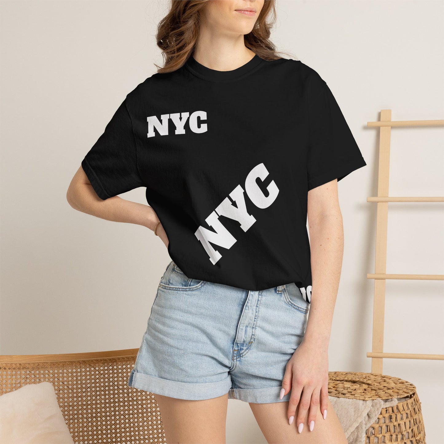 NYC LOVER BLACK COTTON TSHIRT