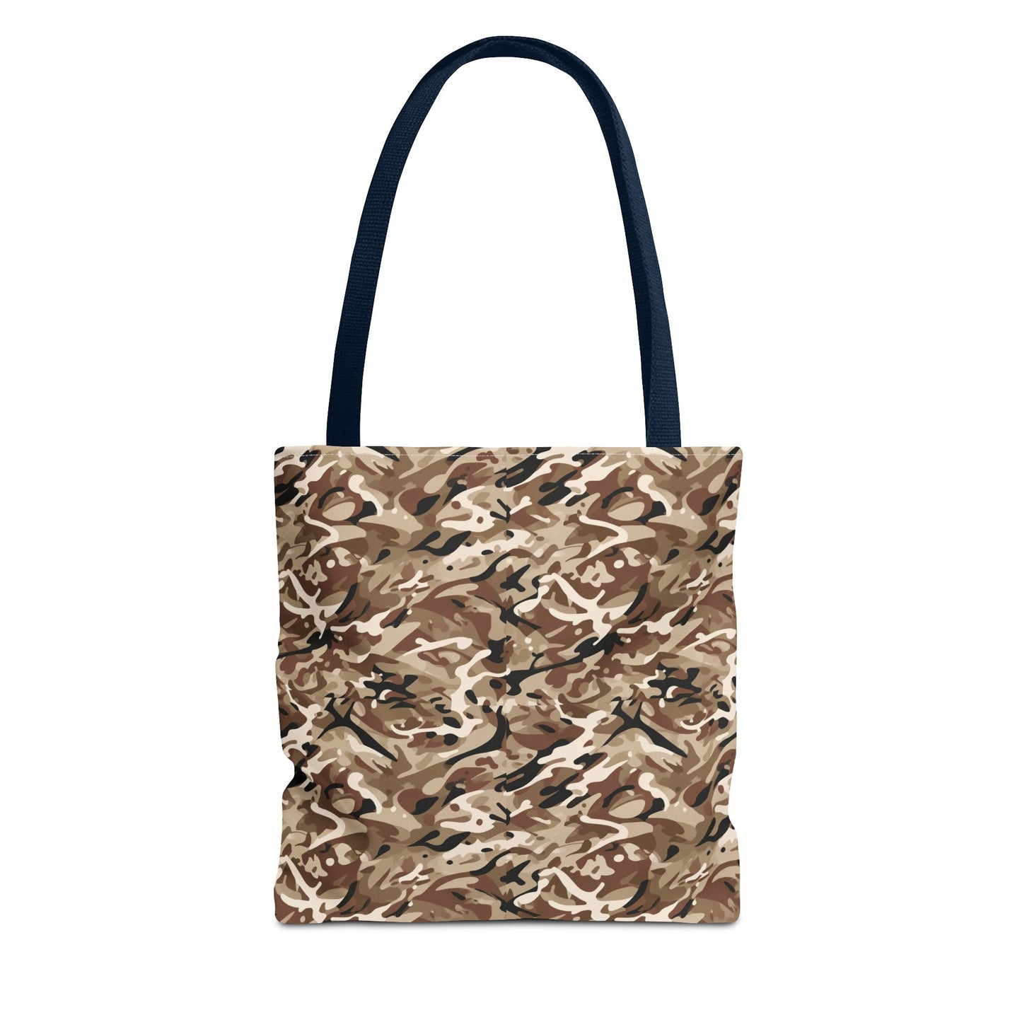 Desert Camo Tote Bag — All-Over Print Canvas Shopping & Everyday Carry