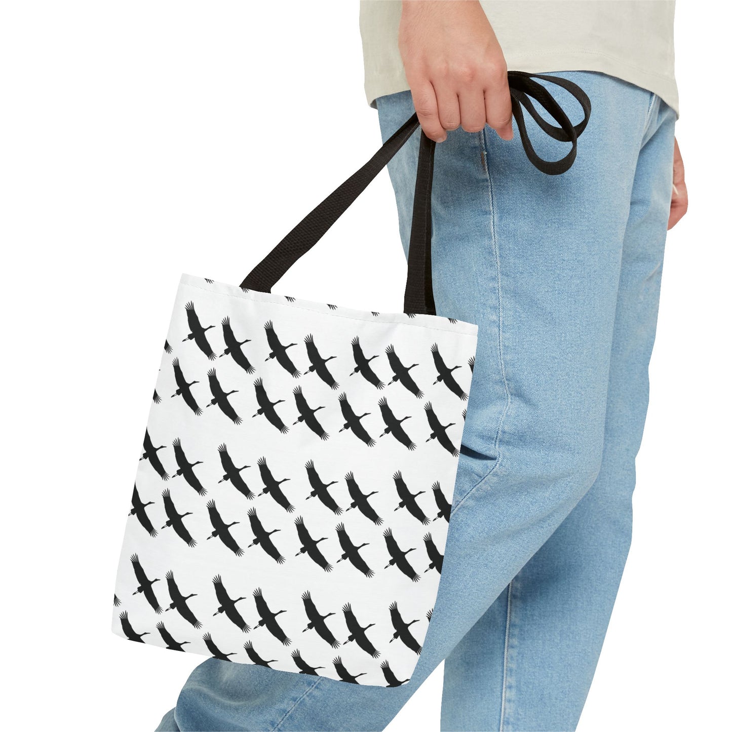 Les Cygognes Tote Bag, Swan Tote Bag, Bird Lover Gift, Eco-Friendly Bag, Shopping Bag, Reusable Grocery Bag