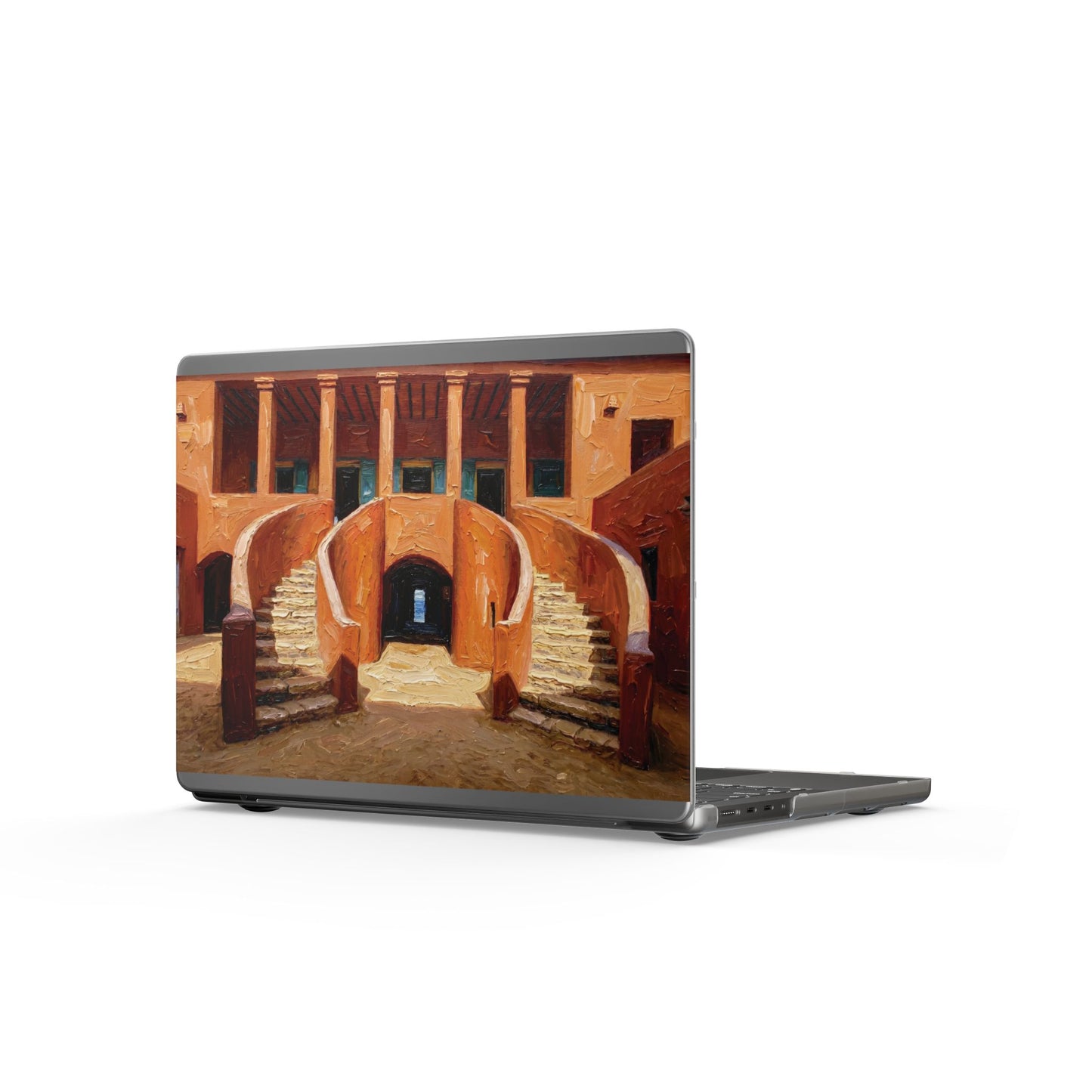 Painting Matte MacBook Case | Architectural Staircase Art