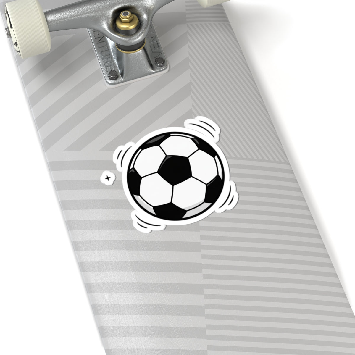 Soccer Ball Kiss-Cut Sticker — Mini Sports Decal for Laptops, Water Bottles & Gear