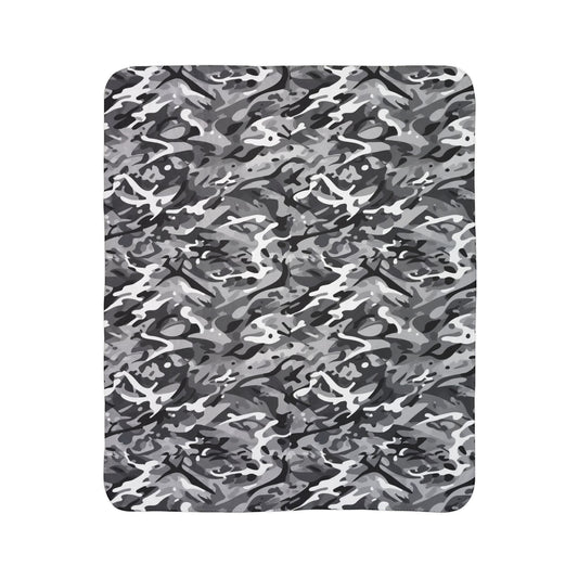 Plaid personnalisable Sherpa / — Cozy couverture Camouflage