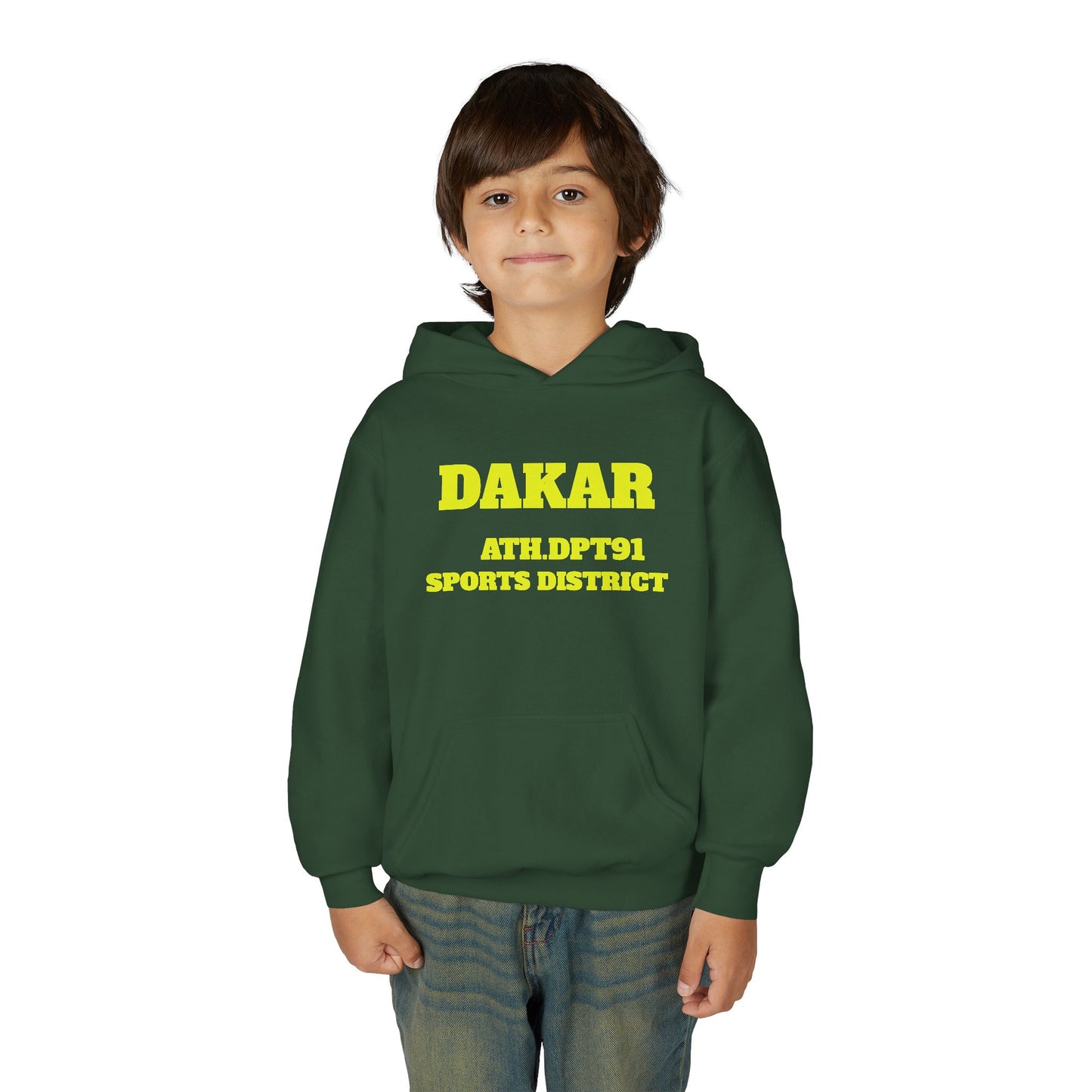 Youth Hoodie — Dakar All-Action Sports District Pullover with '91' Back Print