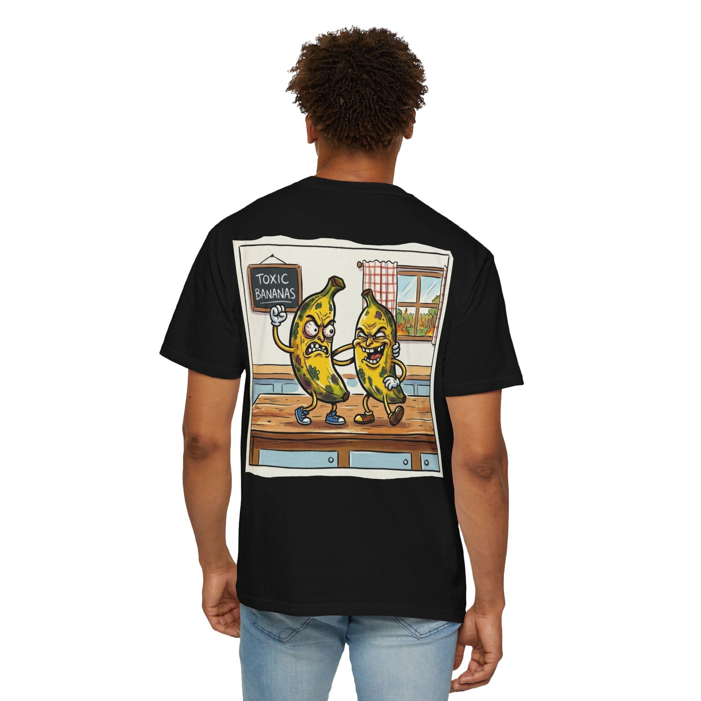 T-Shirt — "Toxic Bananas" Funny Graphic Tee (Retro Cartoon Bananas)