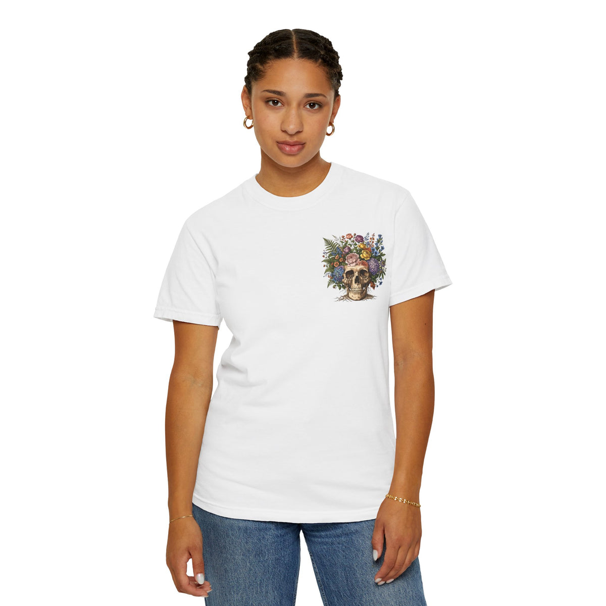 Vintage Botanical tattoo style Graphic Tee