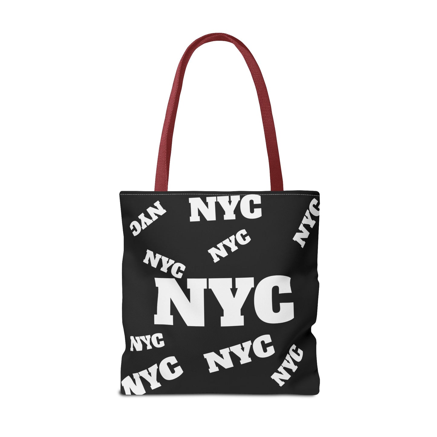 NYC Repeat Logo Tote Bag — Black City Graphic Tote
