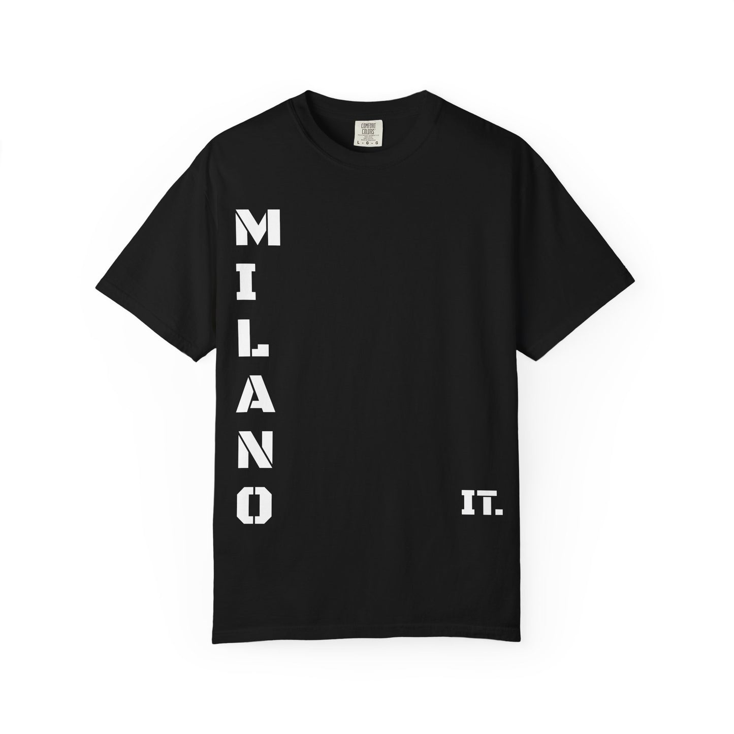 Milano It. Vertical Graphic T-Shirt — Italian City Pride Tee