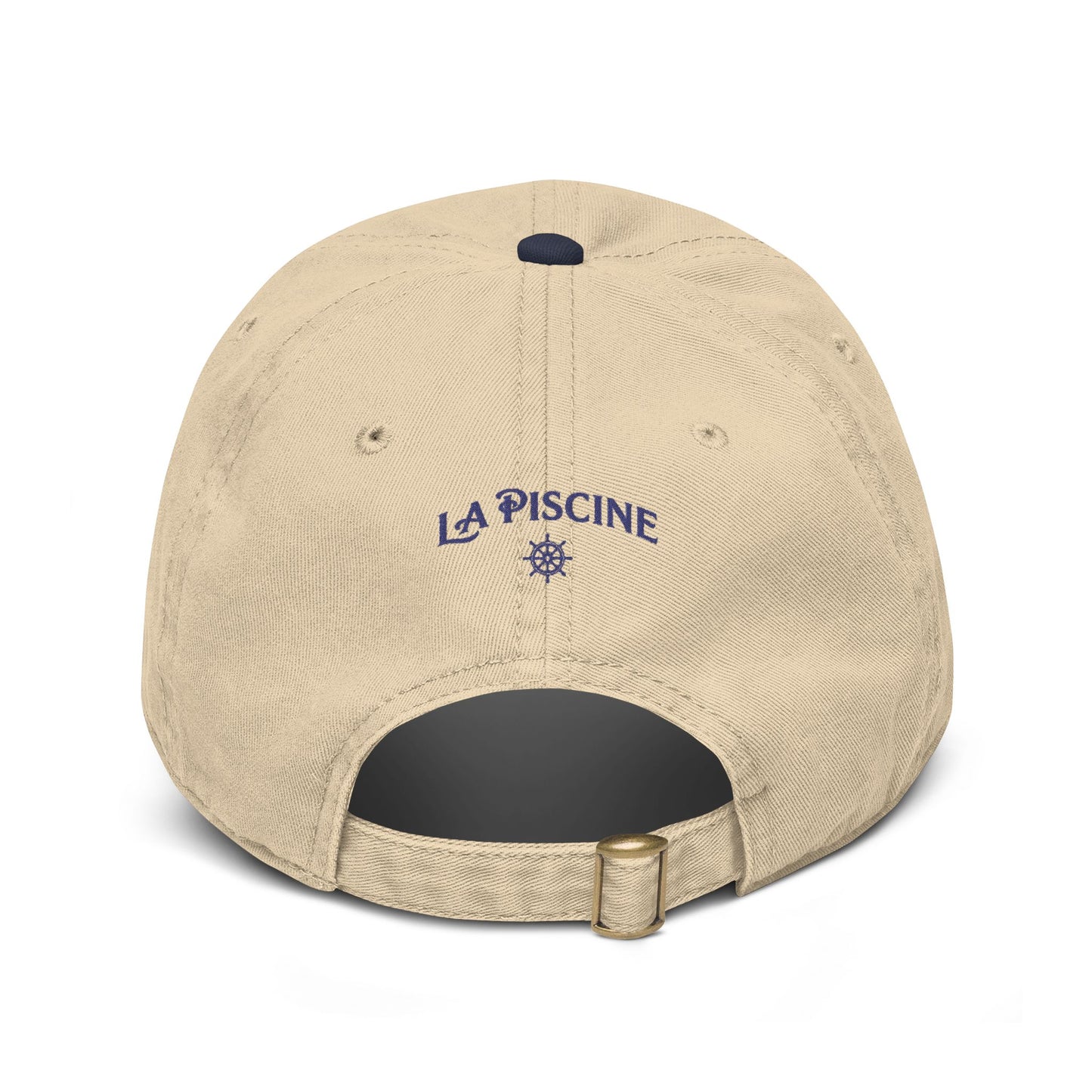 La Piscine  Cap — Nautical Embroidered Cotton cap