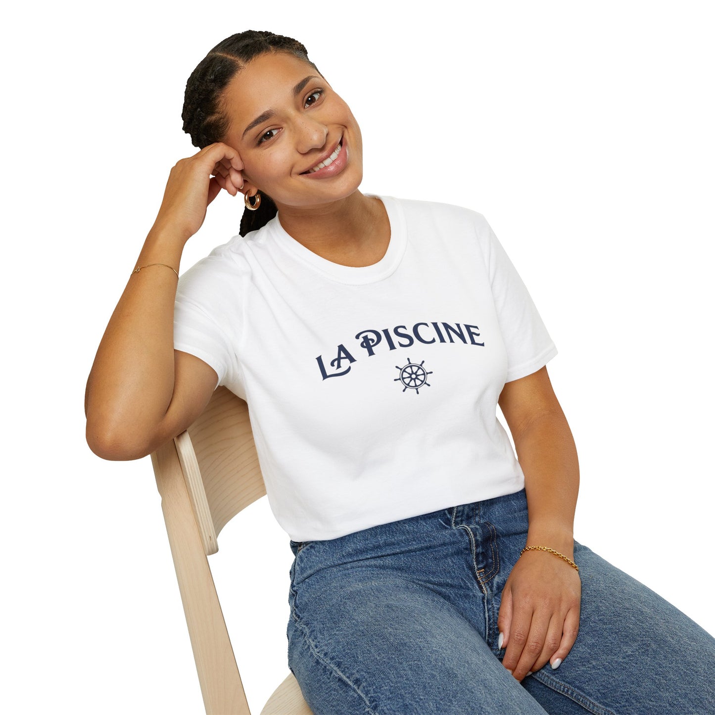 La Piscine Nautical T-Shirt — Coastal French Pool Tee