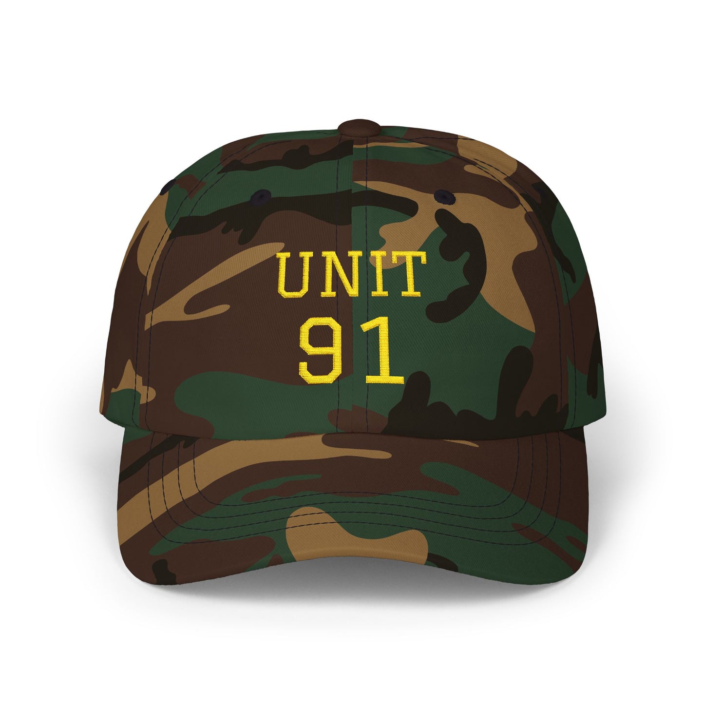 Camo 'UNIT 91'   MILITARY Urban Style Adjustable Hat