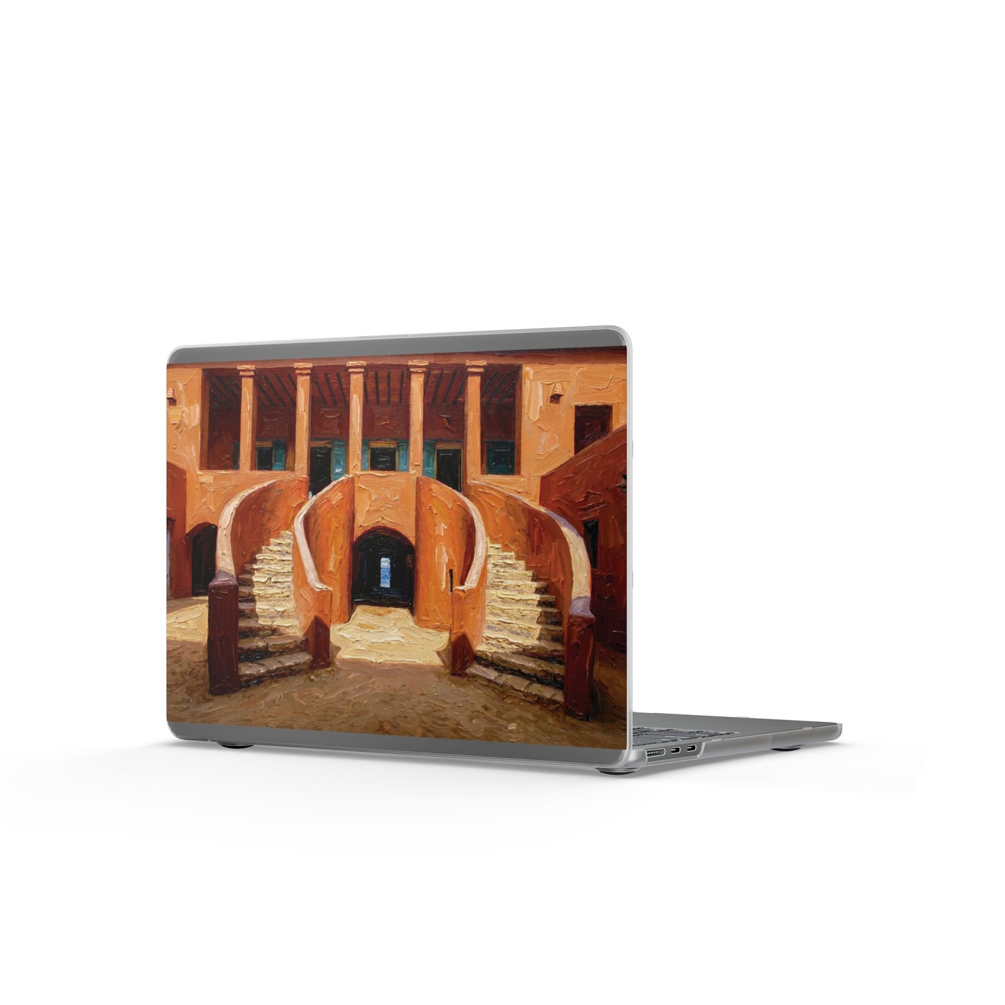 Painting Matte MacBook Case | Architectural Staircase Art