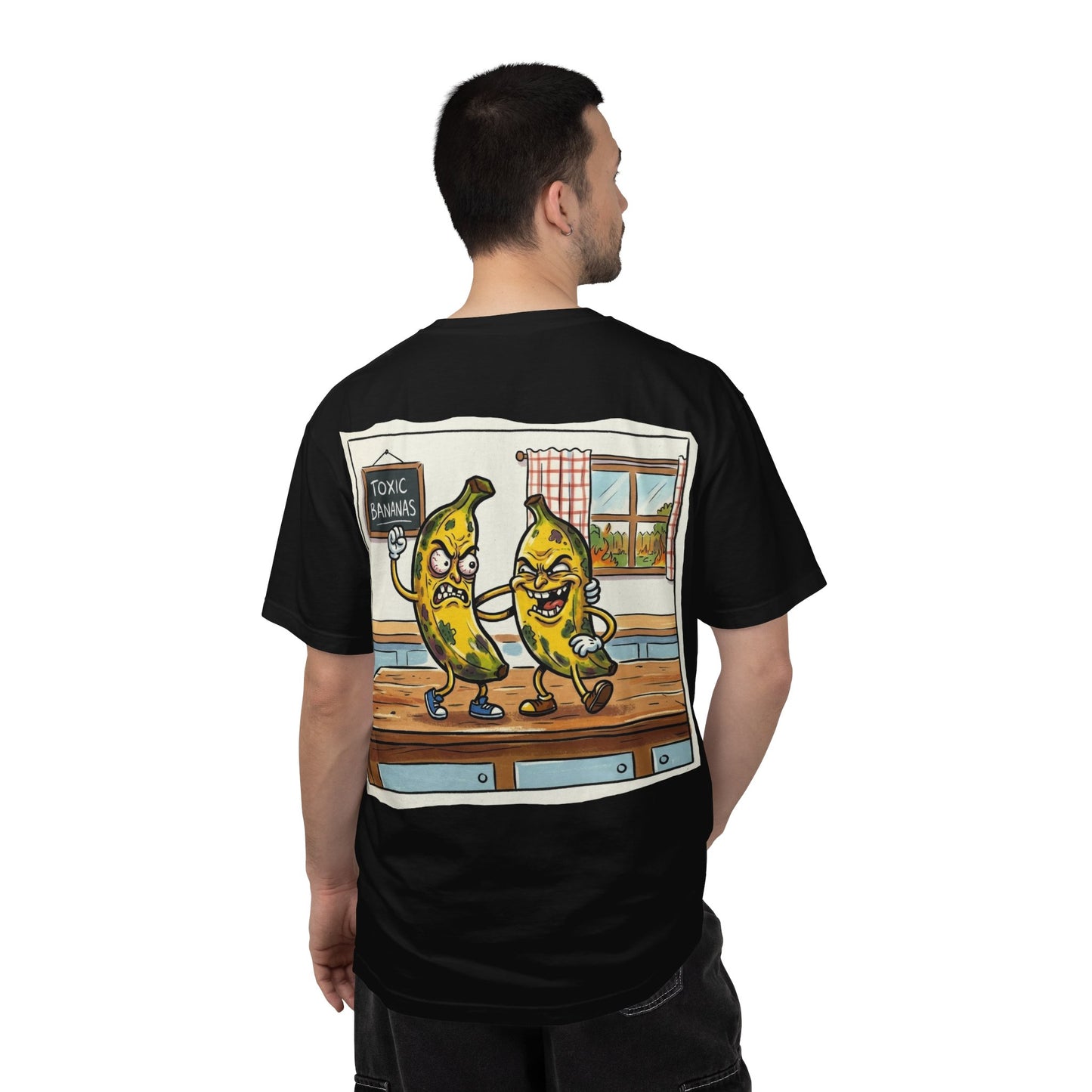 T-Shirt — "Toxic Bananas" Funny Graphic Tee (Retro Cartoon Bananas)