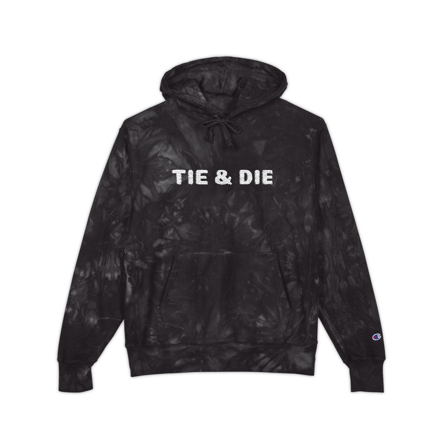 Tie & Die Embroidered Tie‑Dye Hoodie