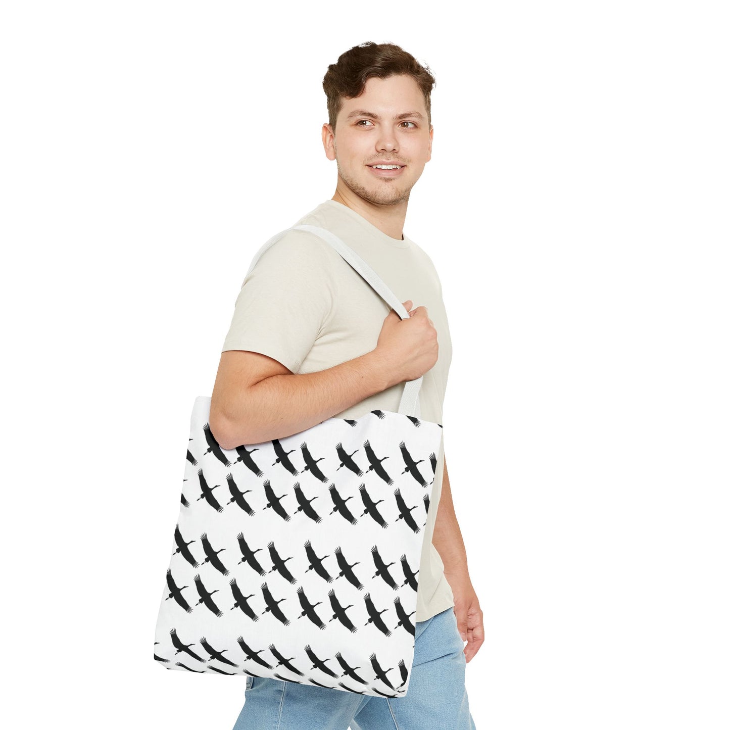 Les Cygognes Tote Bag, Swan Tote Bag, Bird Lover Gift, Eco-Friendly Bag, Shopping Bag, Reusable Grocery Bag