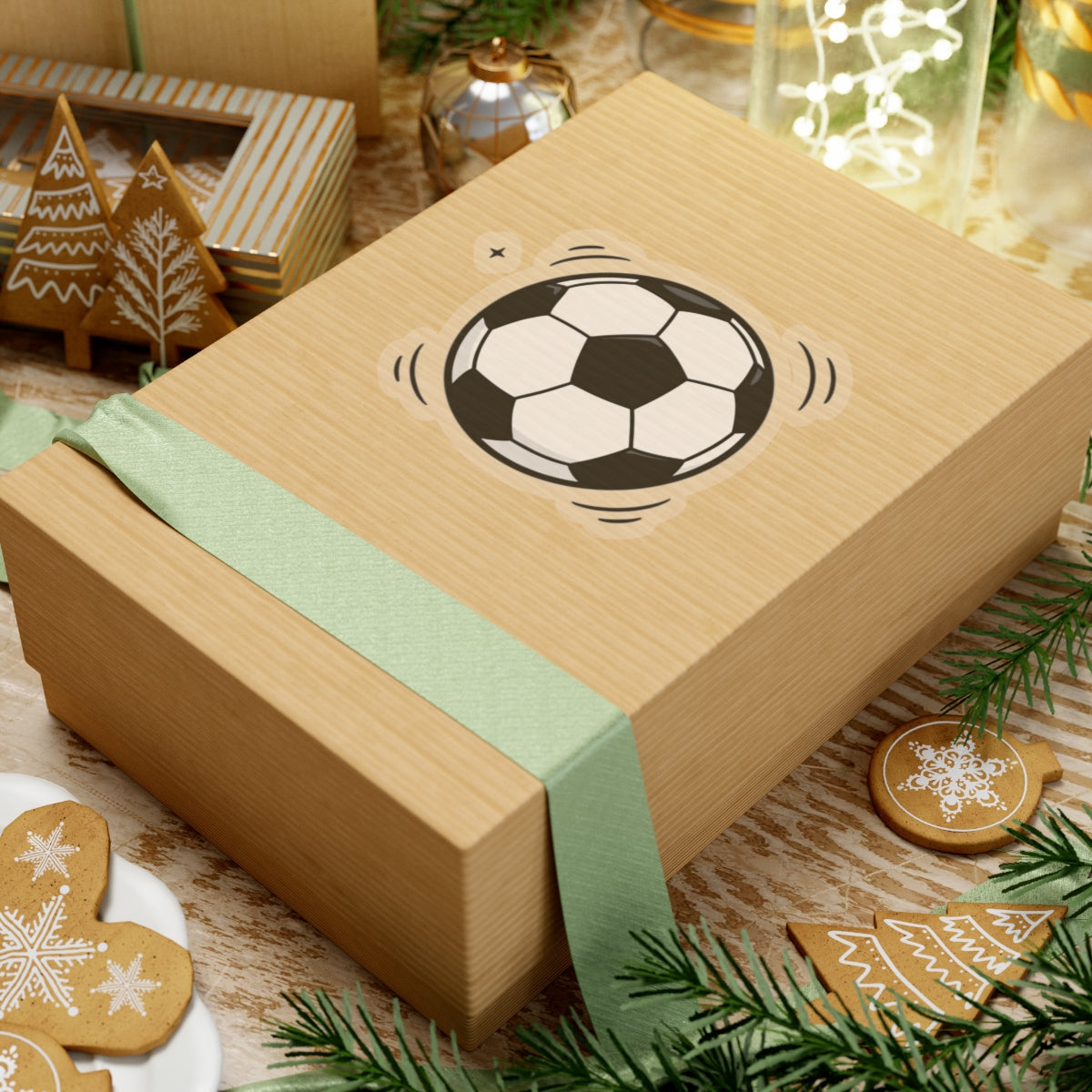 Soccer Ball Kiss-Cut Sticker — Mini Sports Decal for Laptops, Water Bottles & Gear