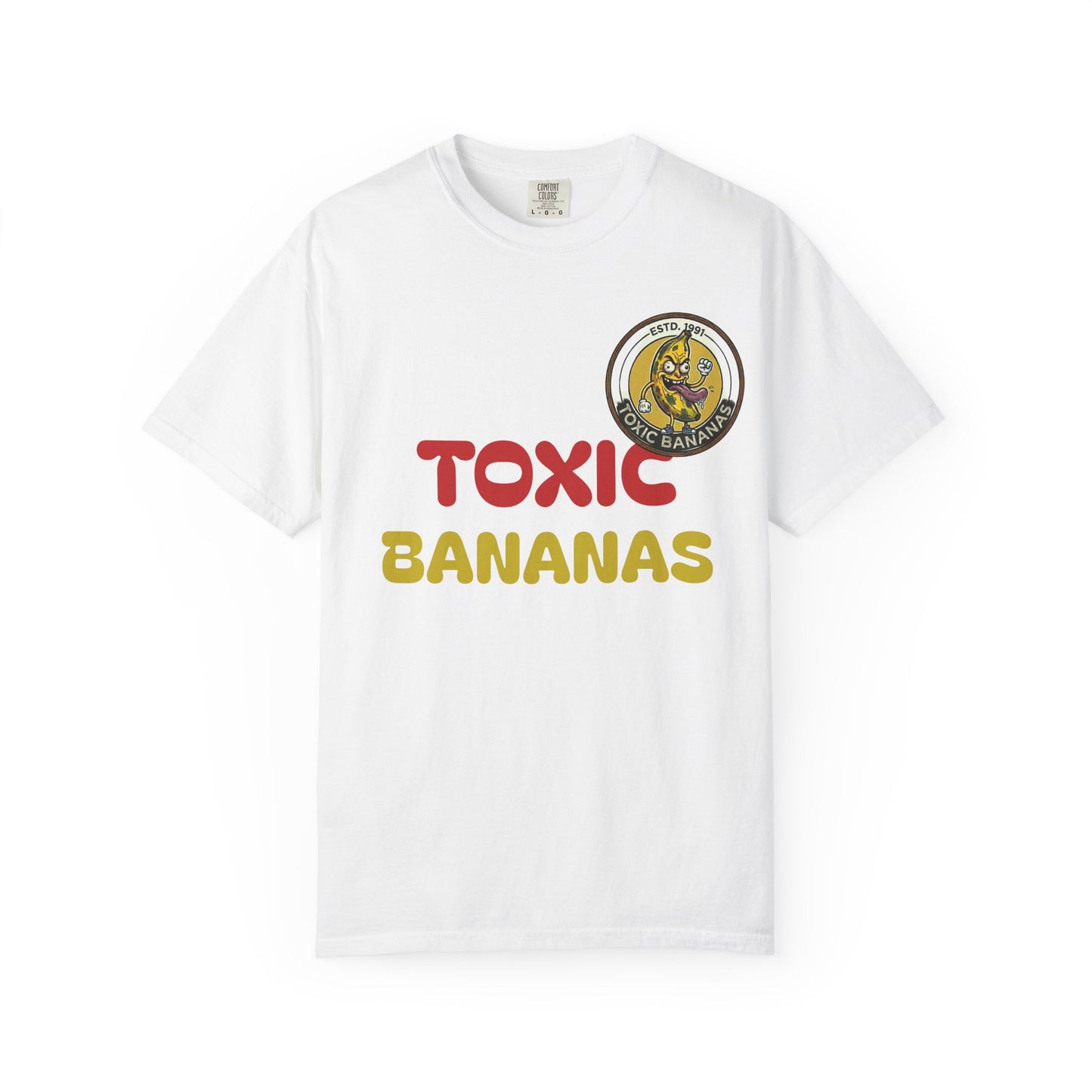 T-Shirt — "Toxic Bananas" Funny Graphic Tee (Retro Cartoon Bananas)