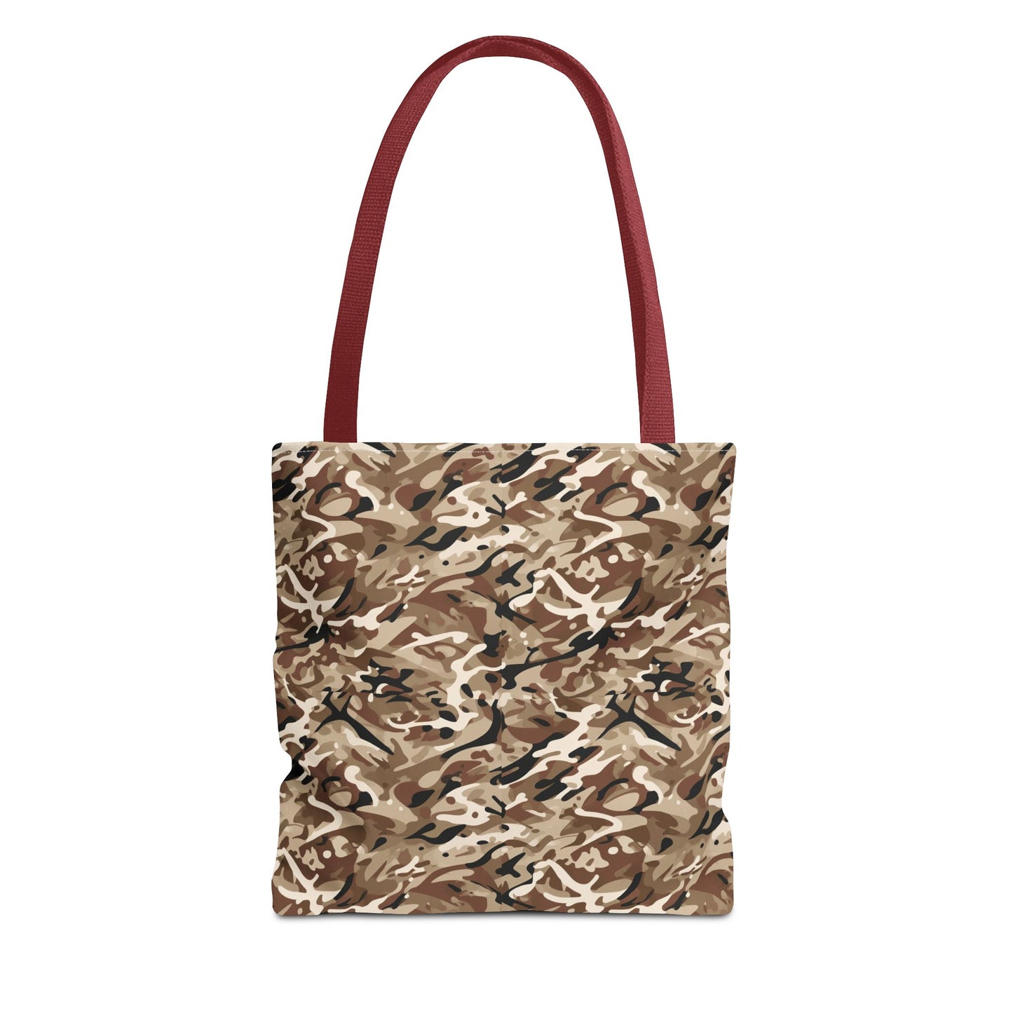 Desert Camo Tote Bag — All-Over Print Canvas Shopping & Everyday Carry