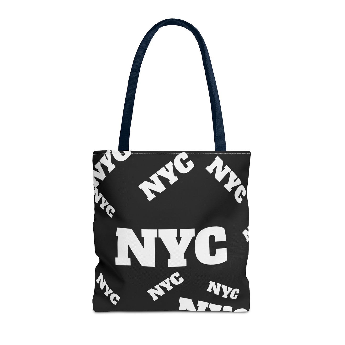 NYC Repeat Logo Tote Bag — Black City Graphic Tote