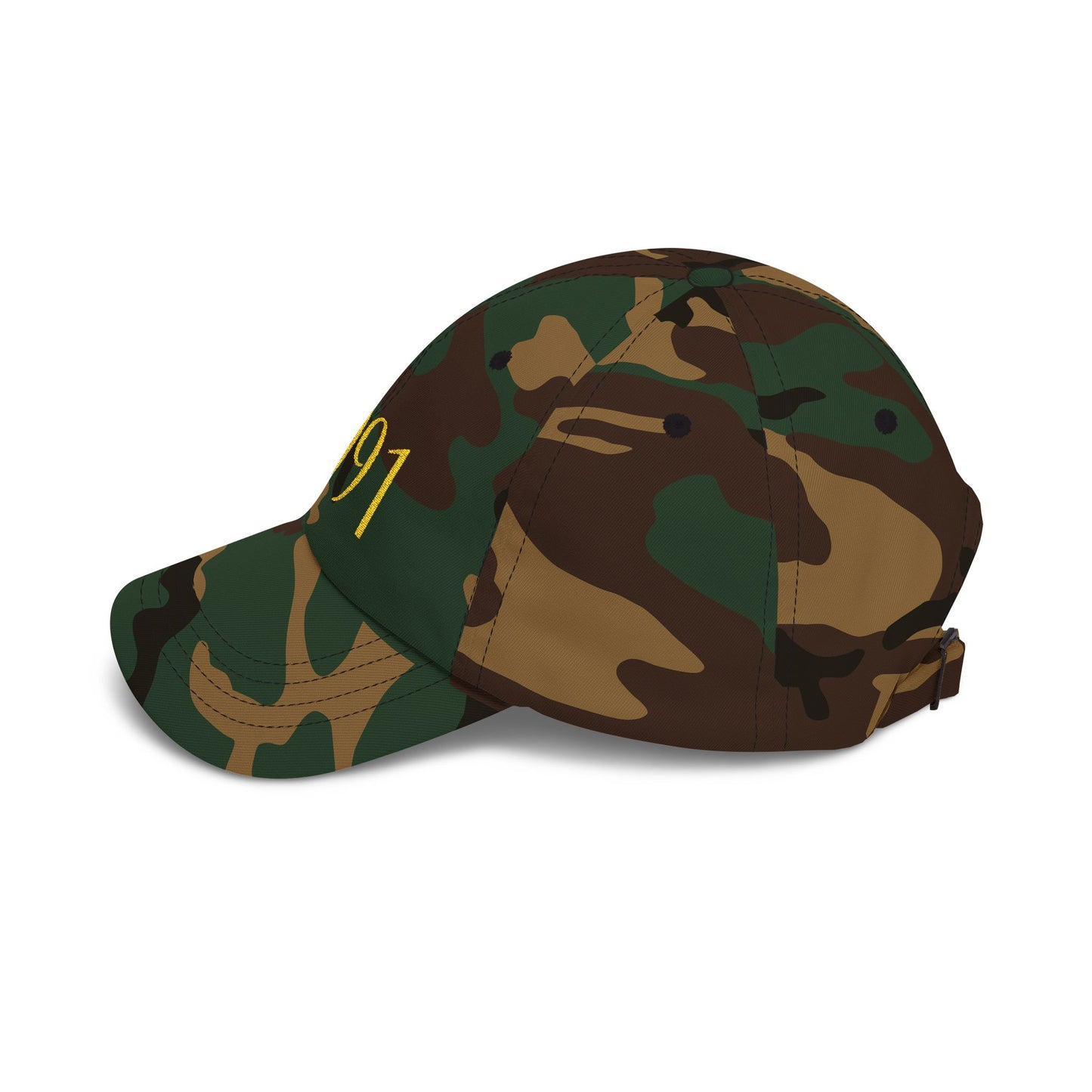 Personnalized Birth year Cap for gift  — Embroidered Gold Birthday cap