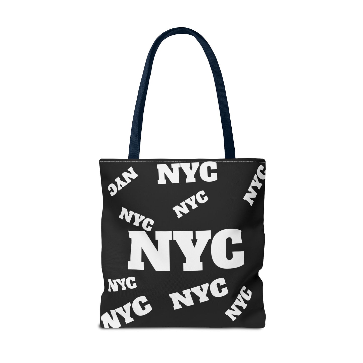 NYC Repeat Logo Tote Bag — Black City Graphic Tote